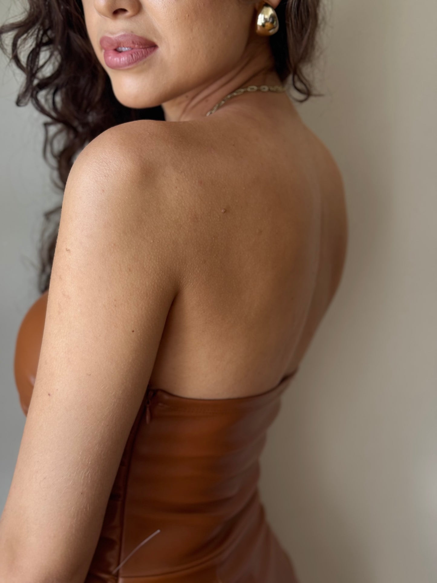 Vestido Vinipiel Strapless