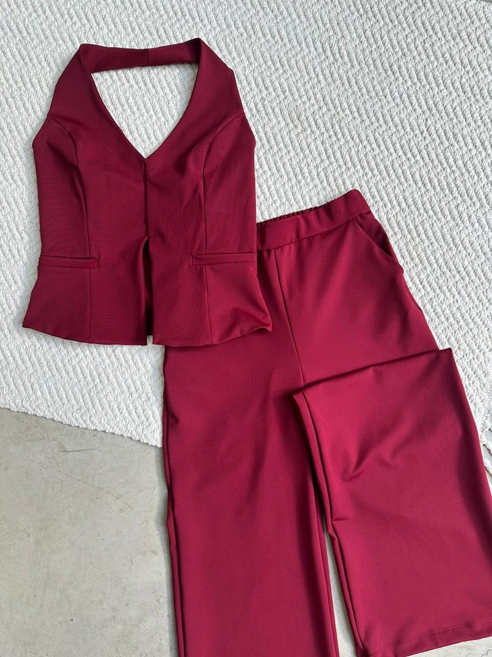 Conjunto blusa y pantalón