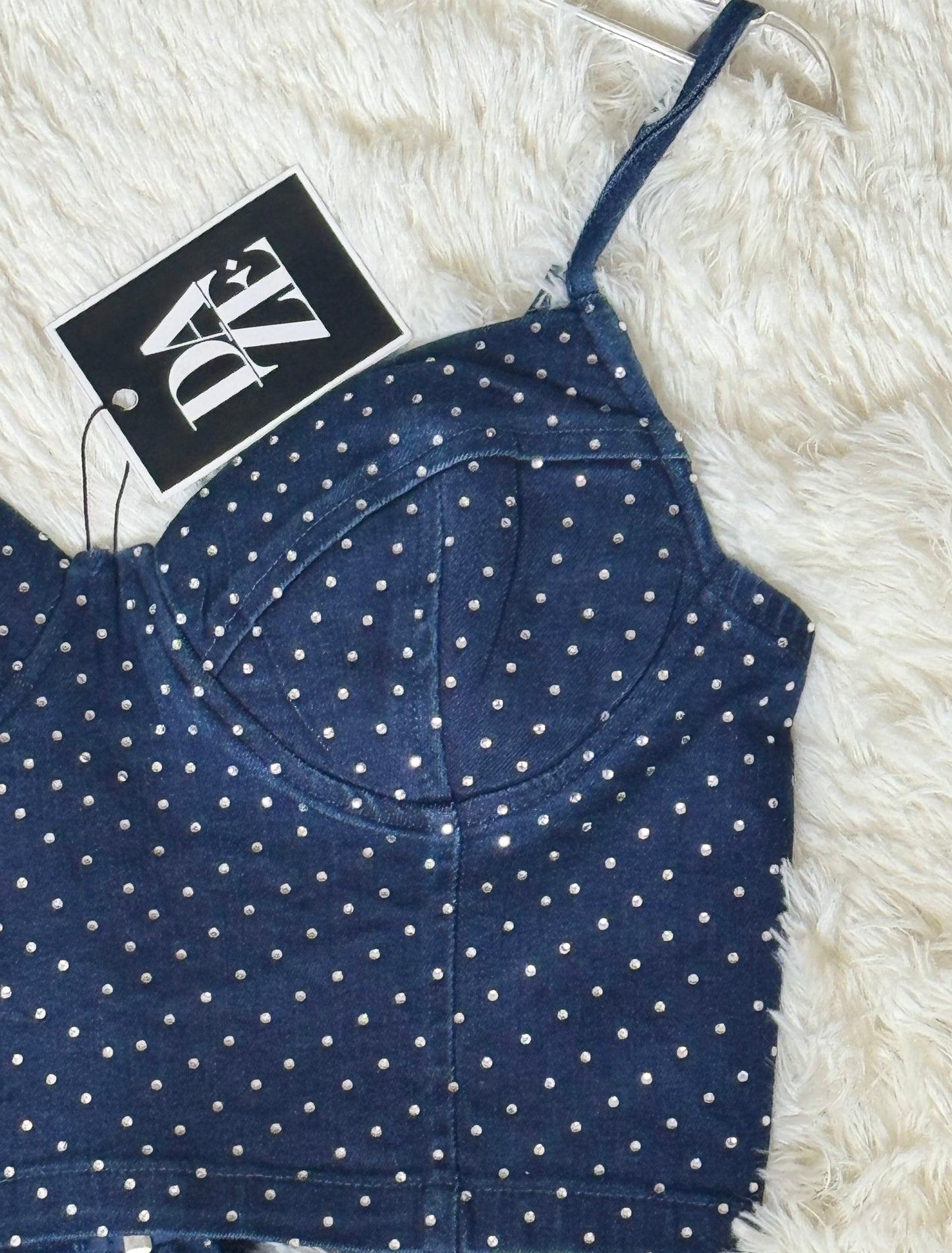 Conjunto mezclilla con brillos