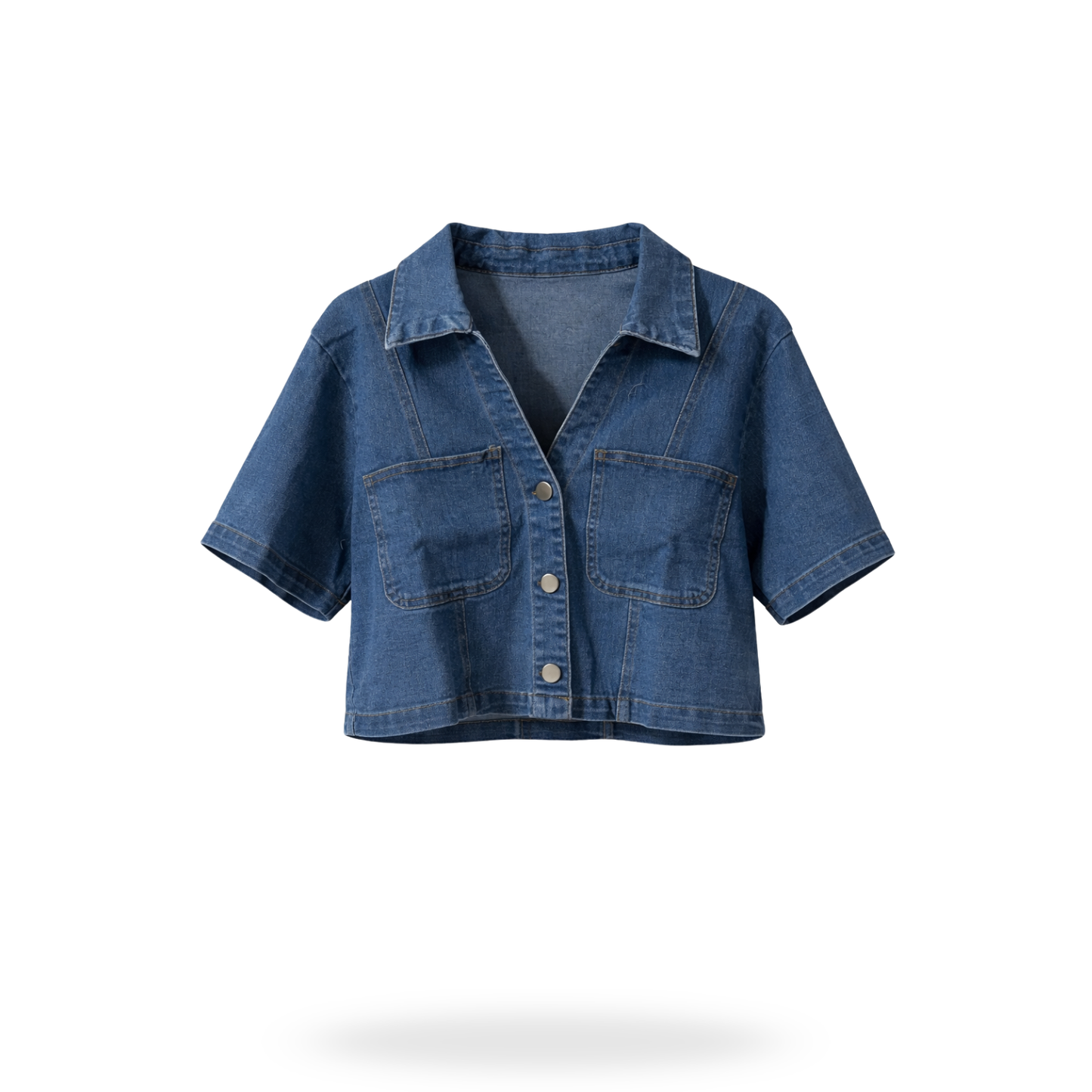 Camisa Mezclilla Crop