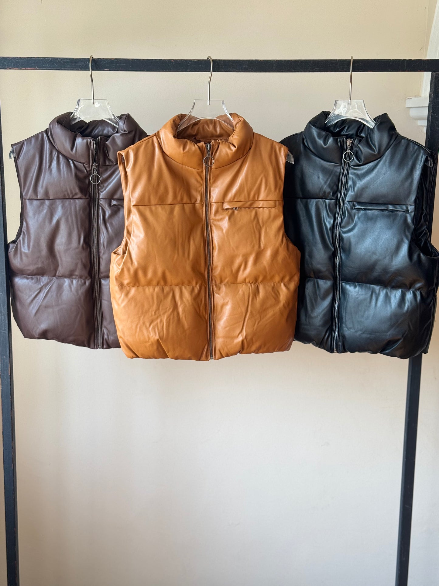 Chaleco bomber vinipiel