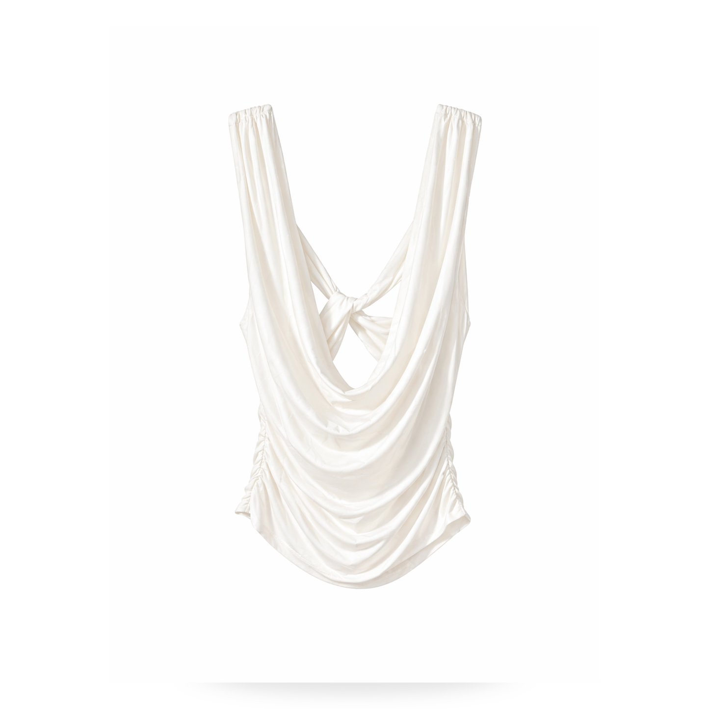 Top Drapeado Espalda Cruzada