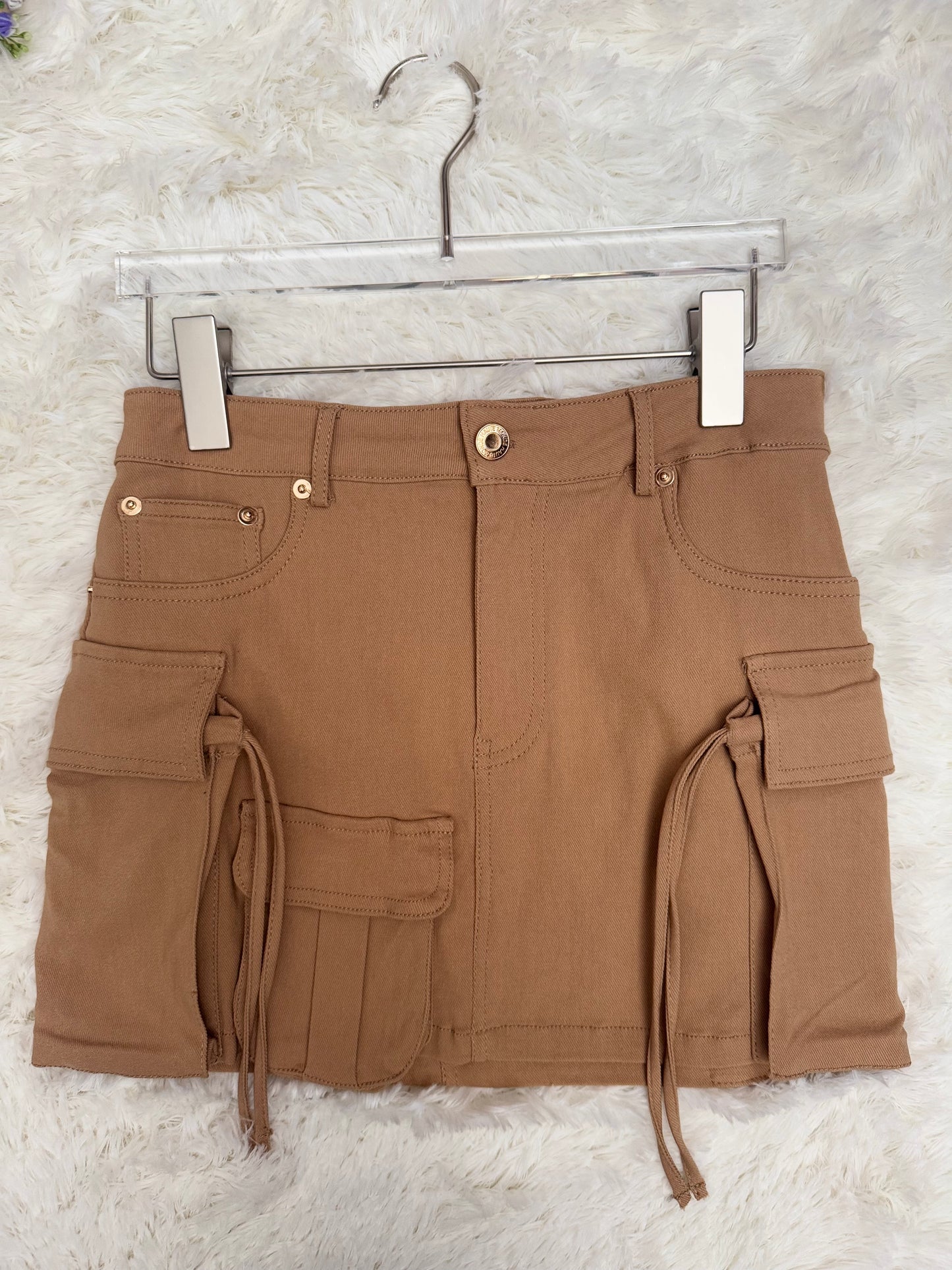 Mini falda cargo