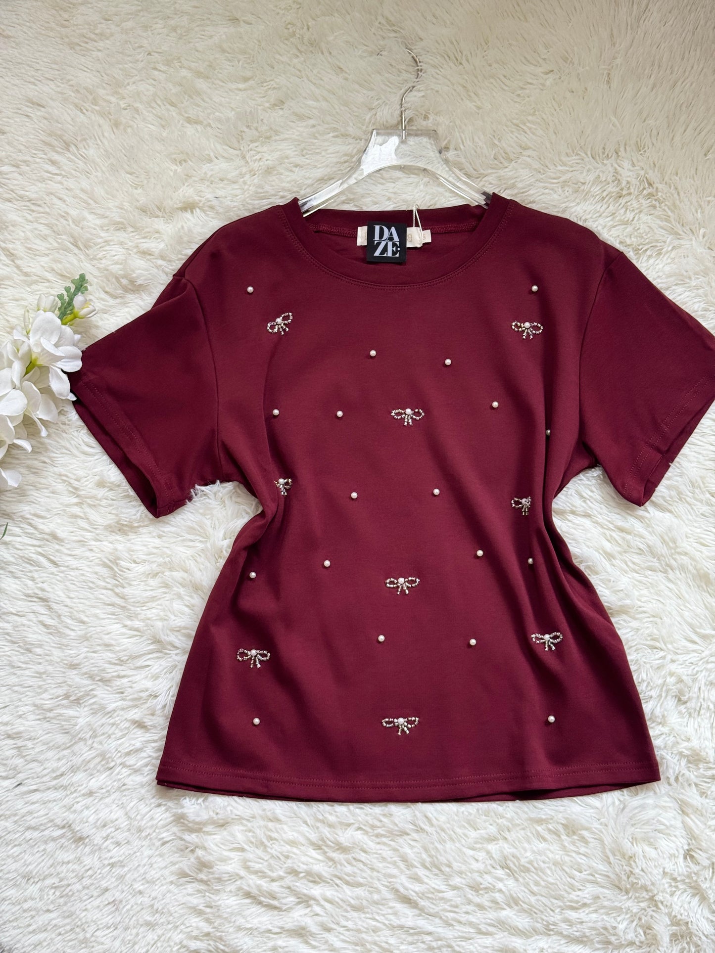 Playera de moños over size