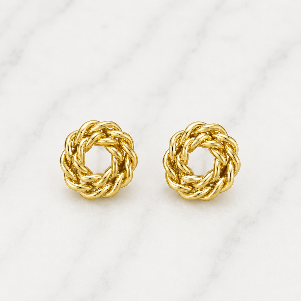 Aretes Nudo Trenzado