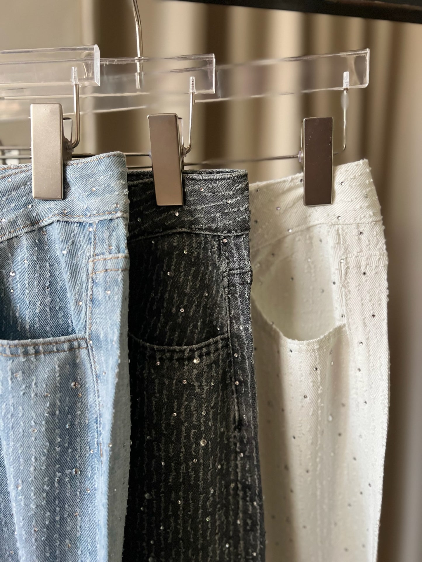 Jeans Con Pedrería