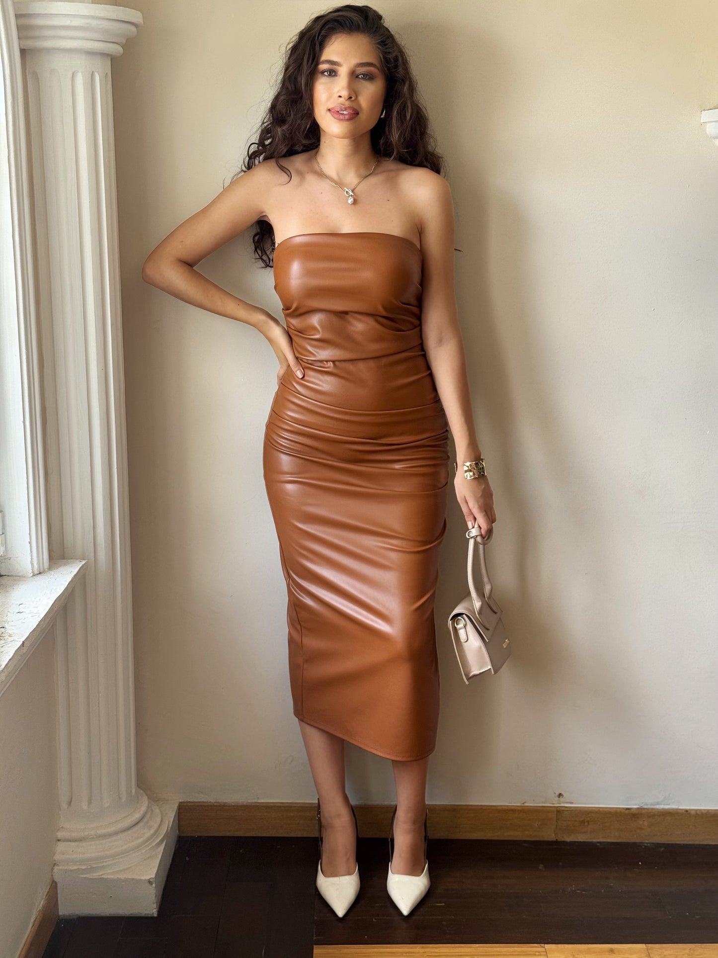 Vestido Vinipiel Strapless
