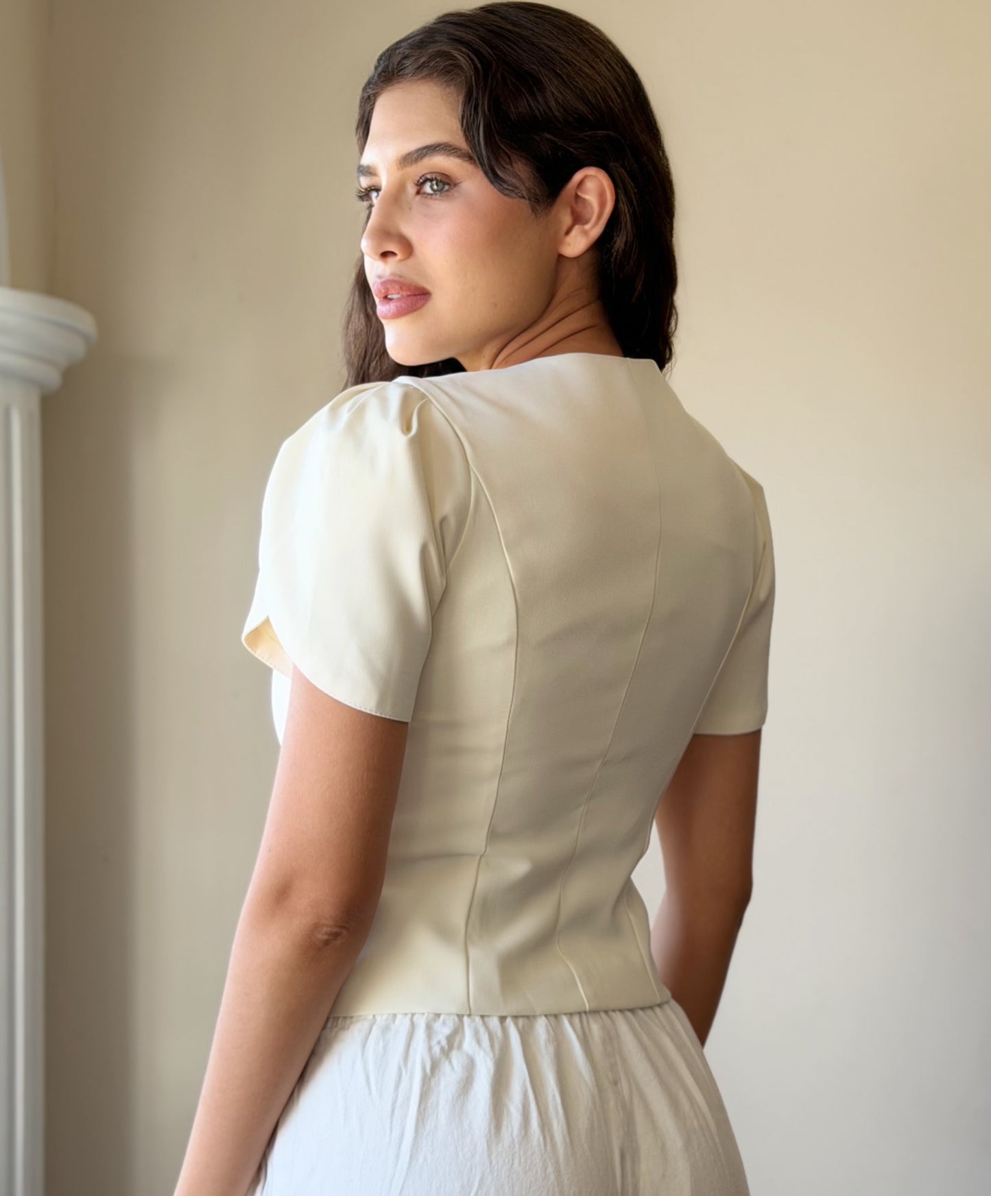 Blusa manga globo