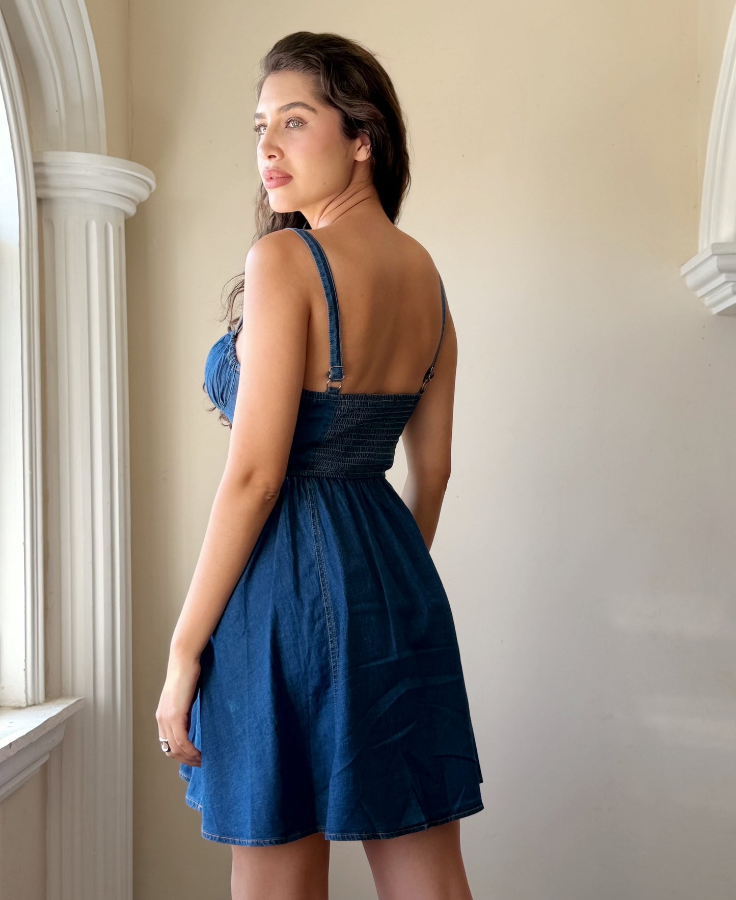 Vestido campesino Mezclilla