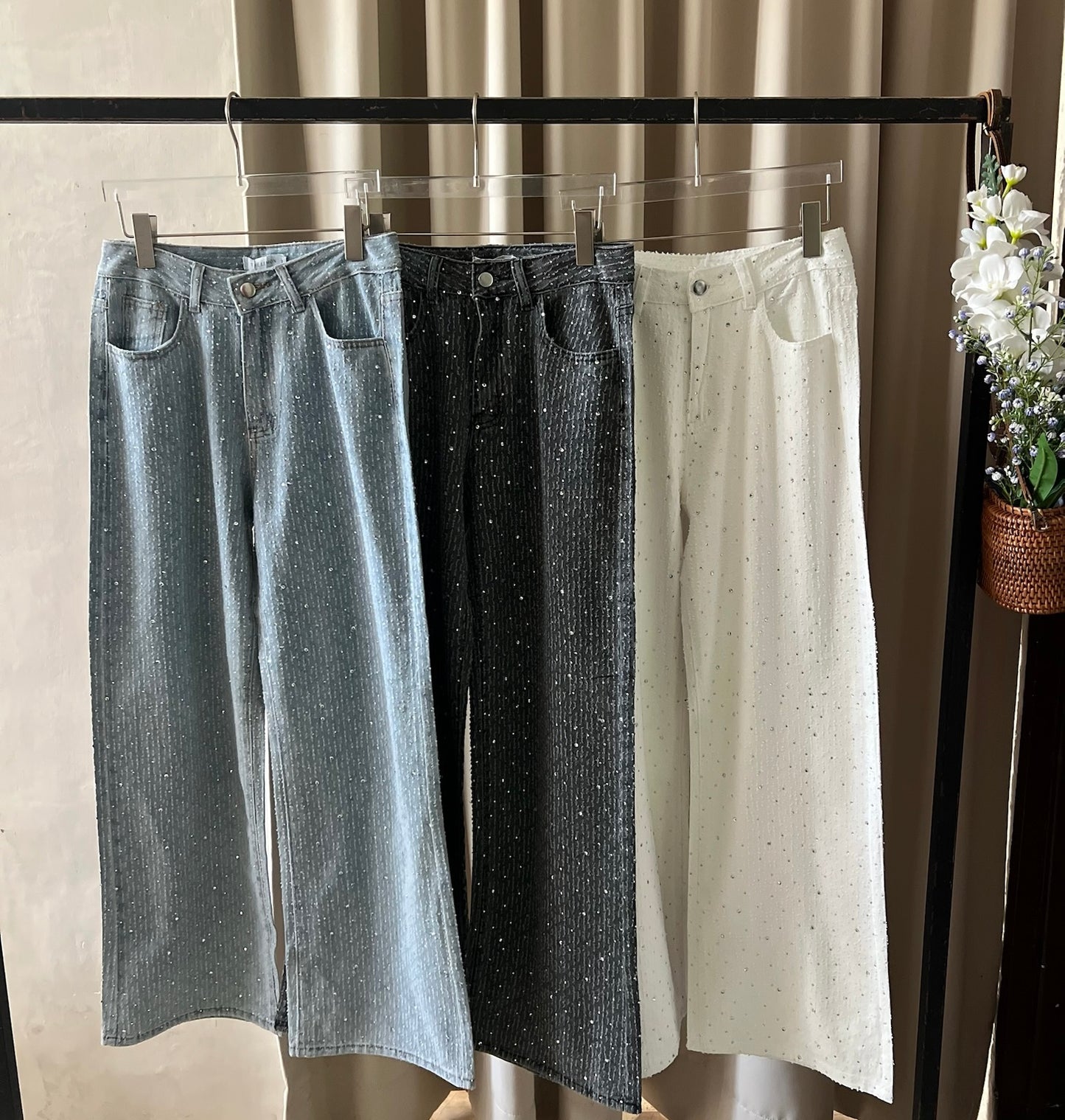Jeans Con Pedrería