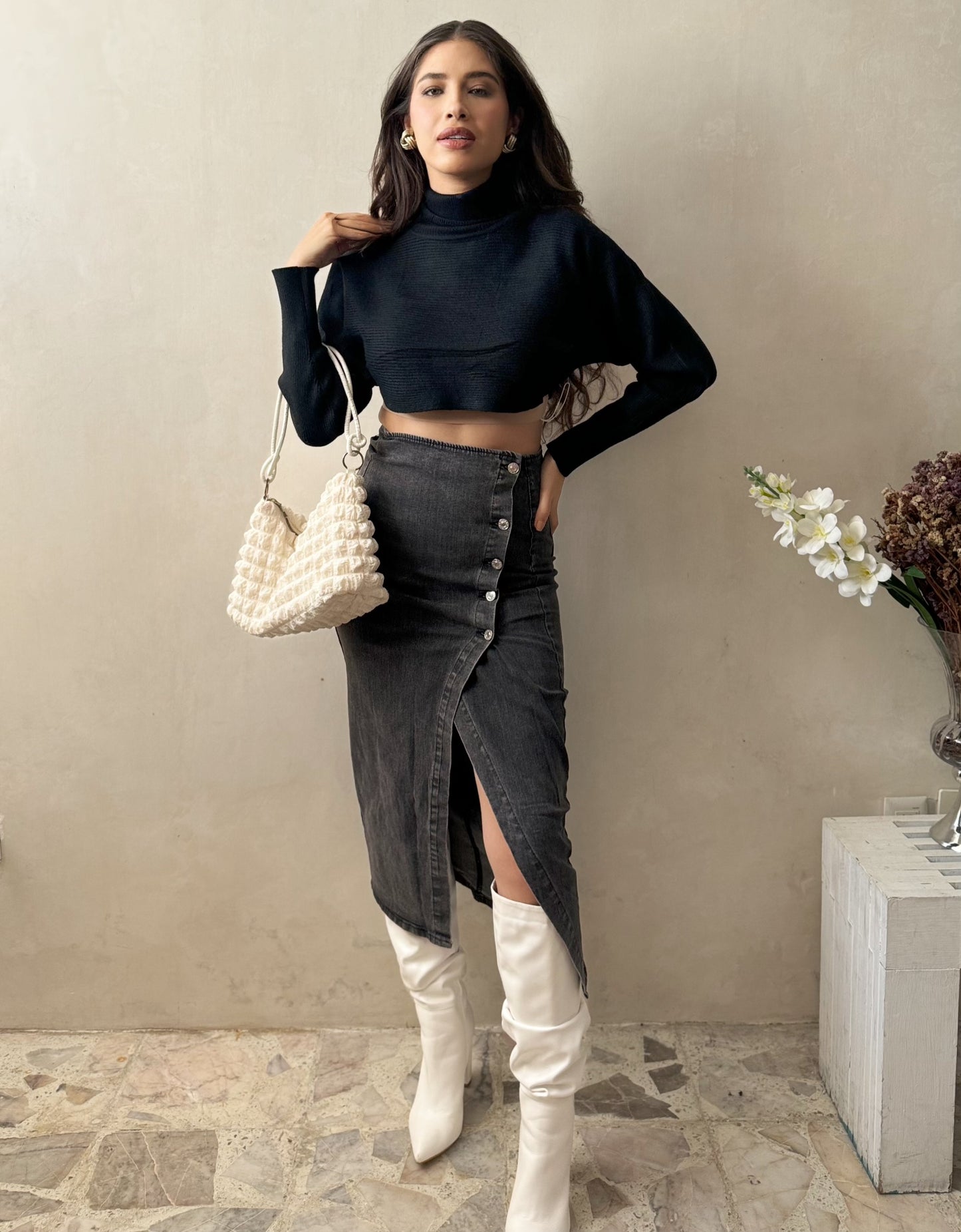 Falda mezclilla