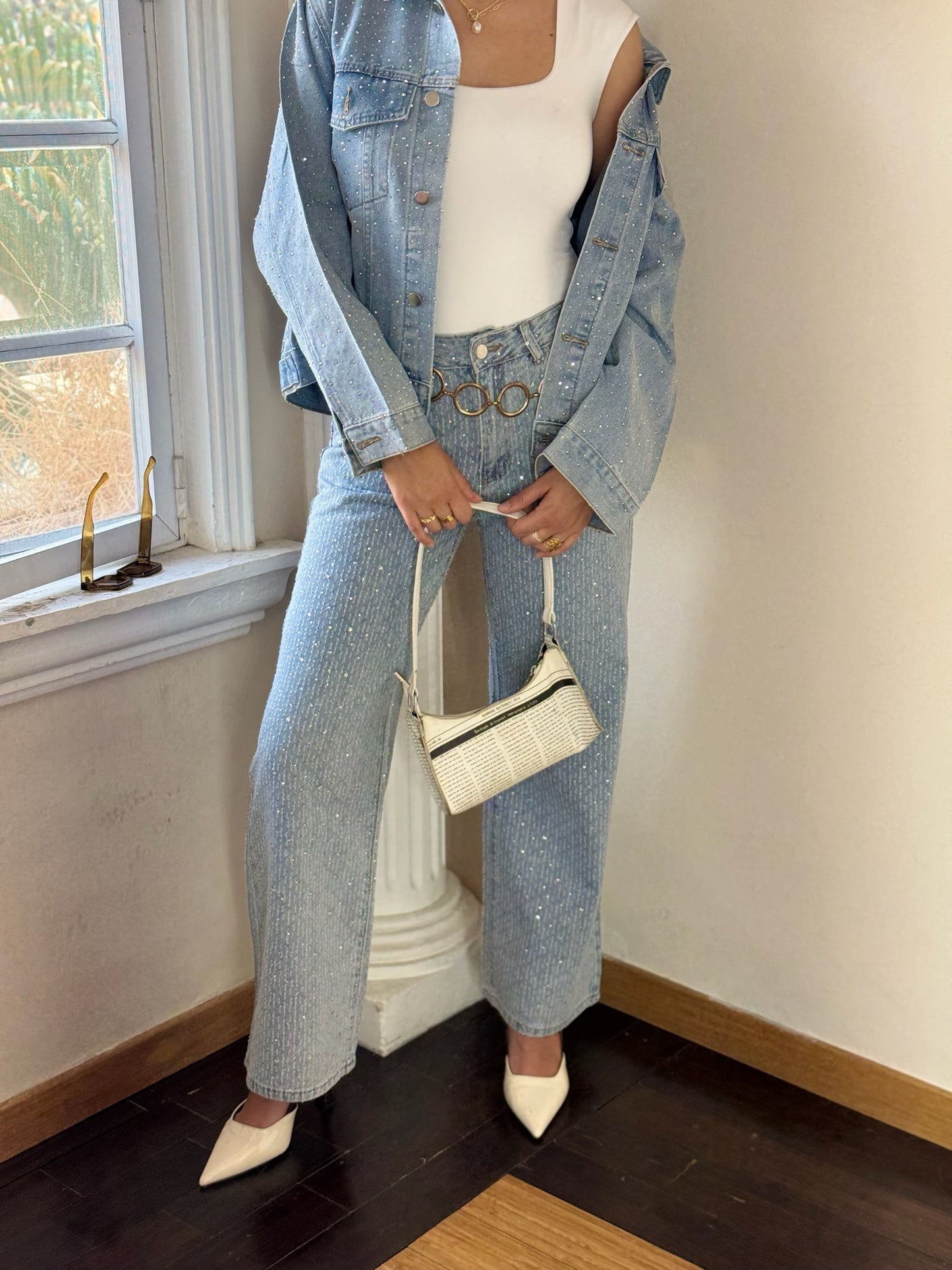 Jeans Con Pedrería