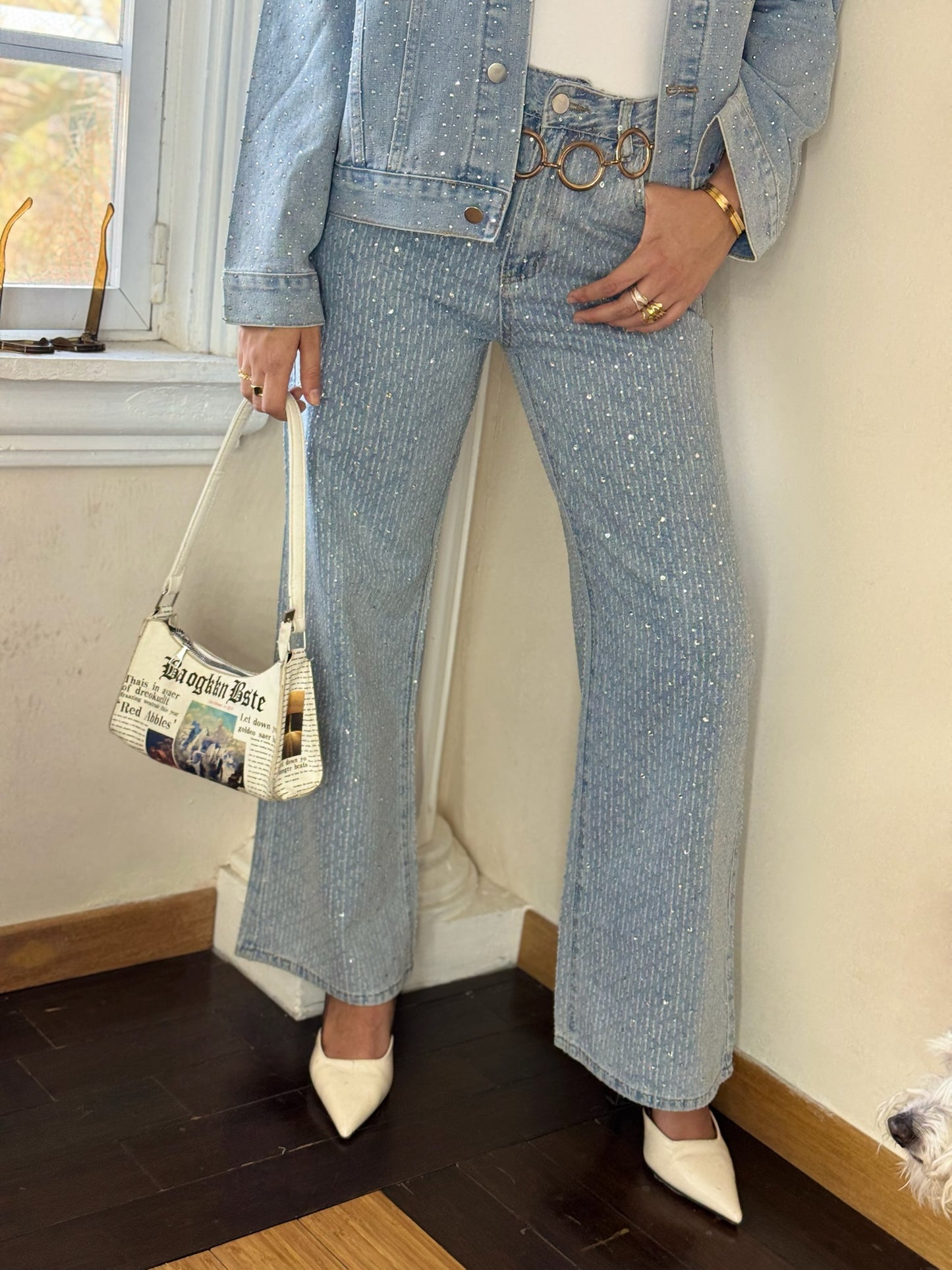 Jeans Con Pedrería