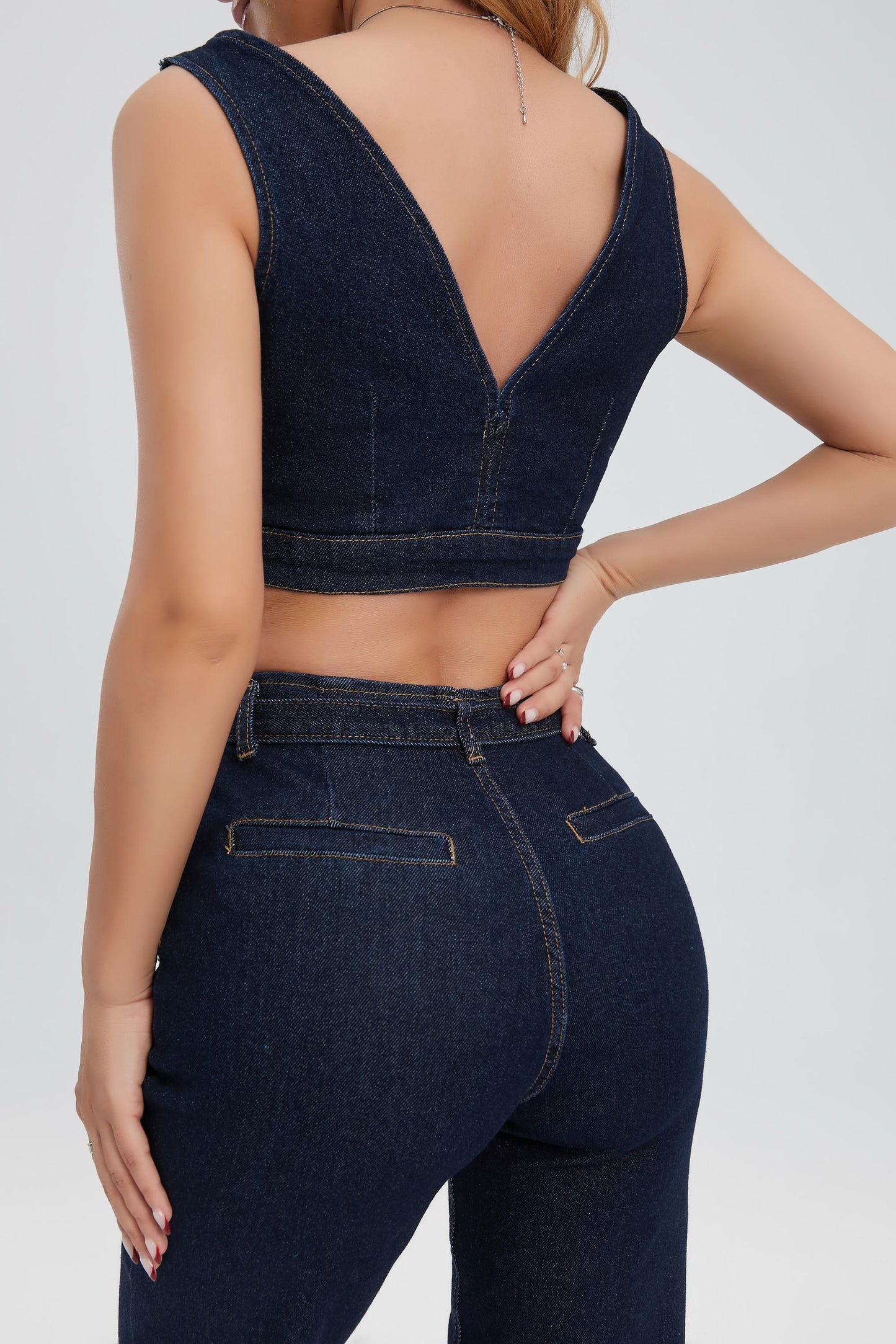Conjunto Mezclilla con top