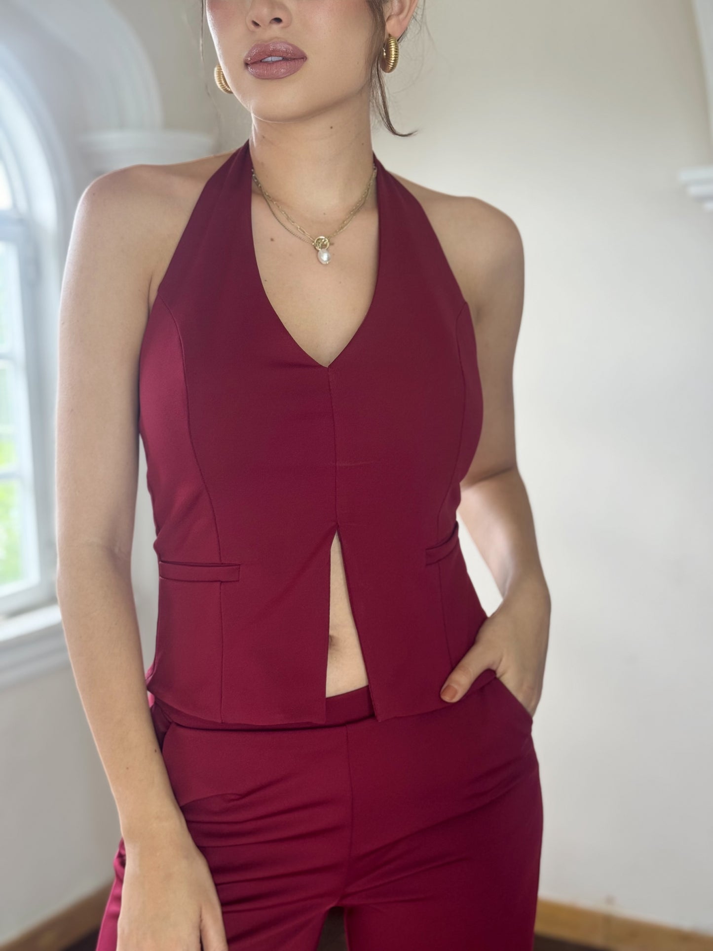 Conjunto blusa y pantalón