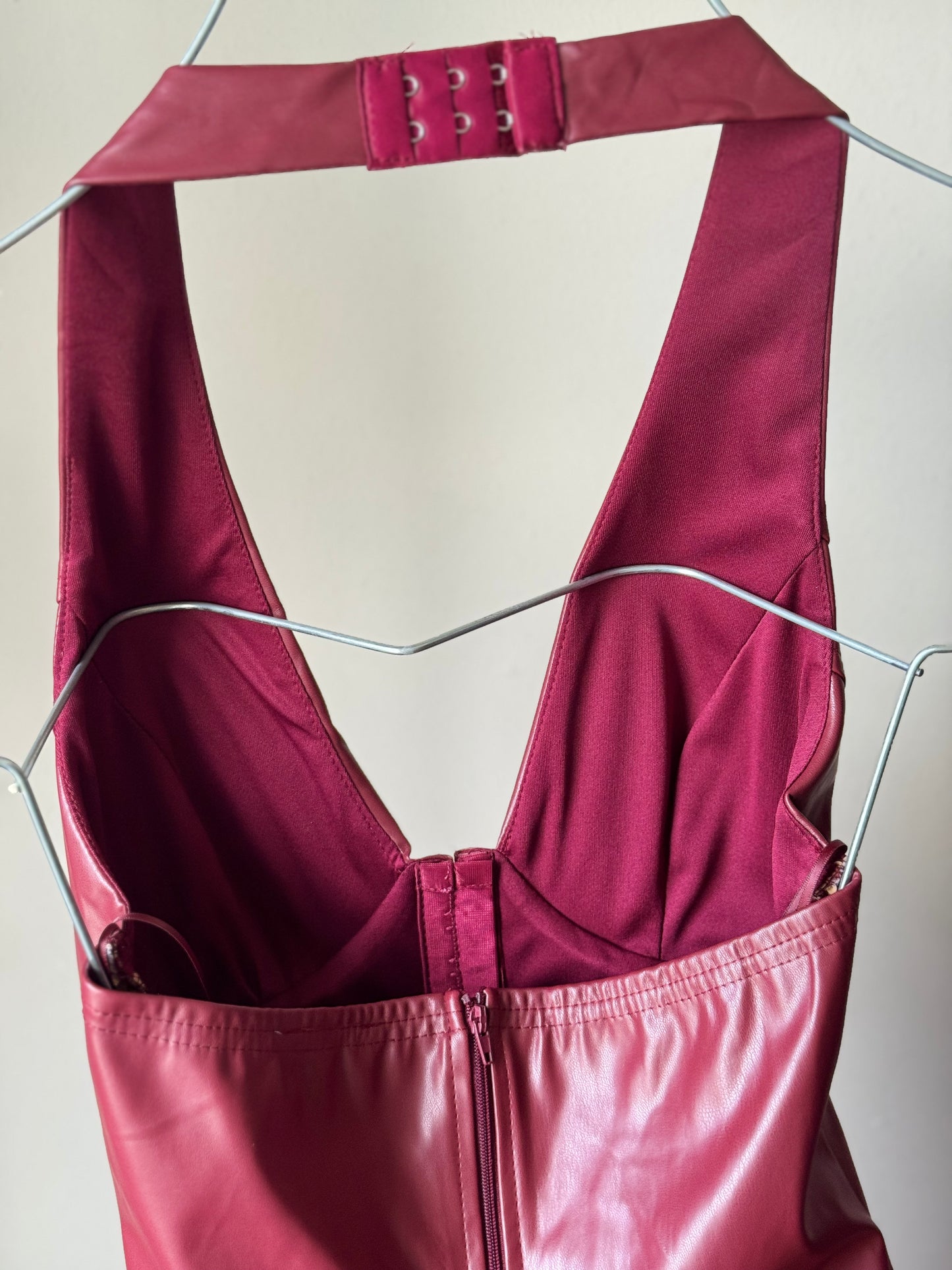 Vestido corset vinipiel