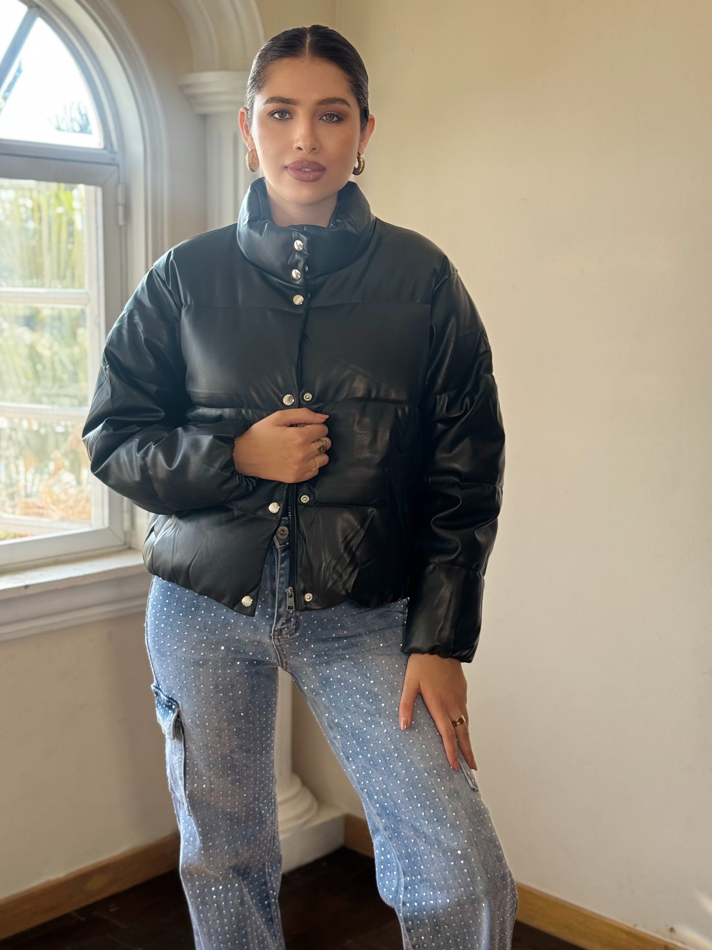 Chaqueta bomber vinipiel