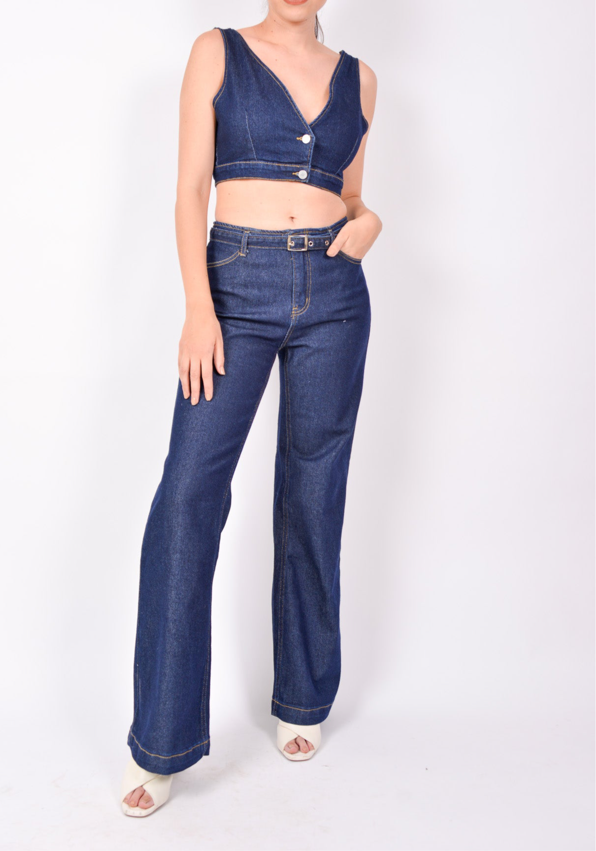 Conjunto Mezclilla con top