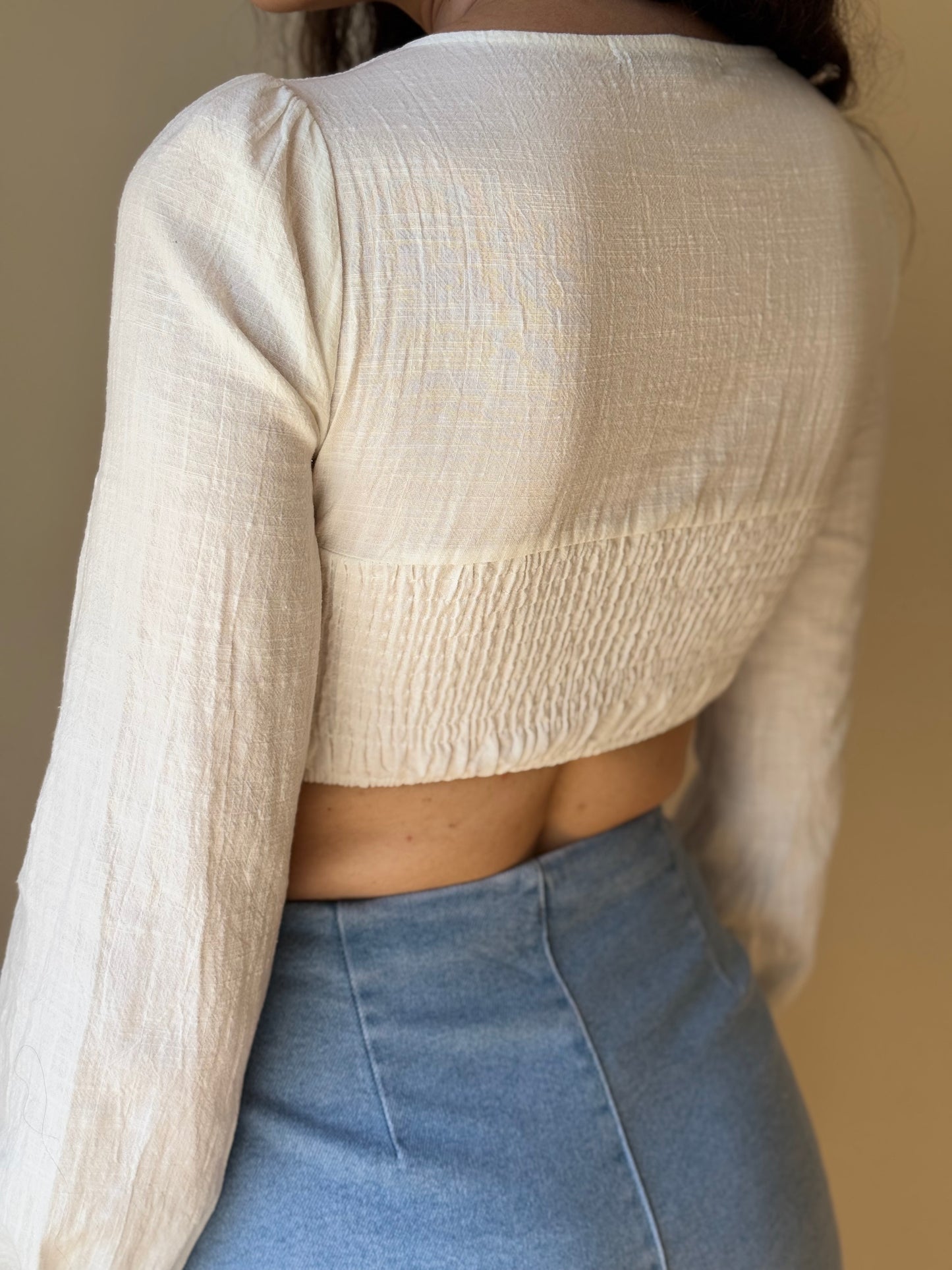 Blusa manga larga