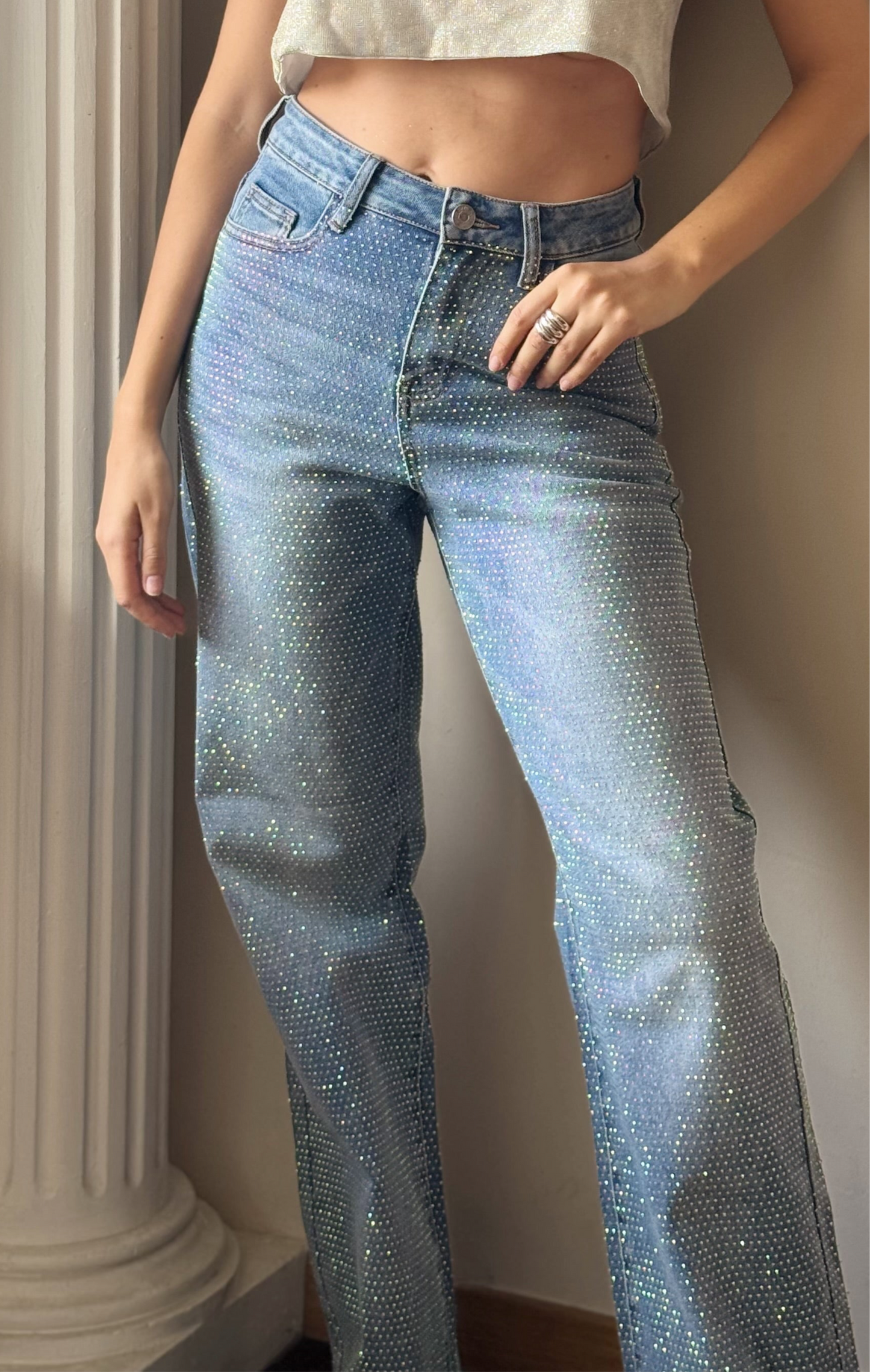 Pantalon Wide Brillos