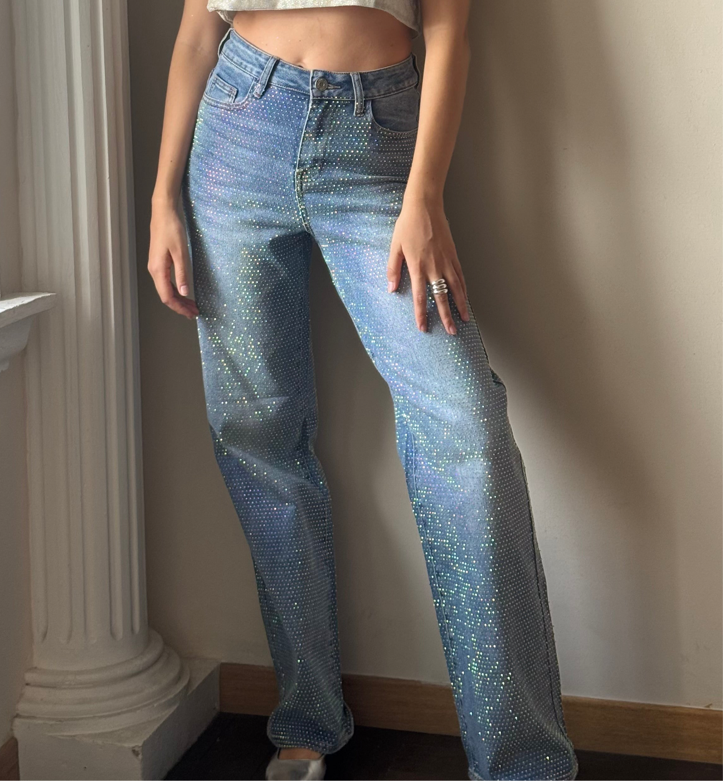 Pantalon Wide Brillos