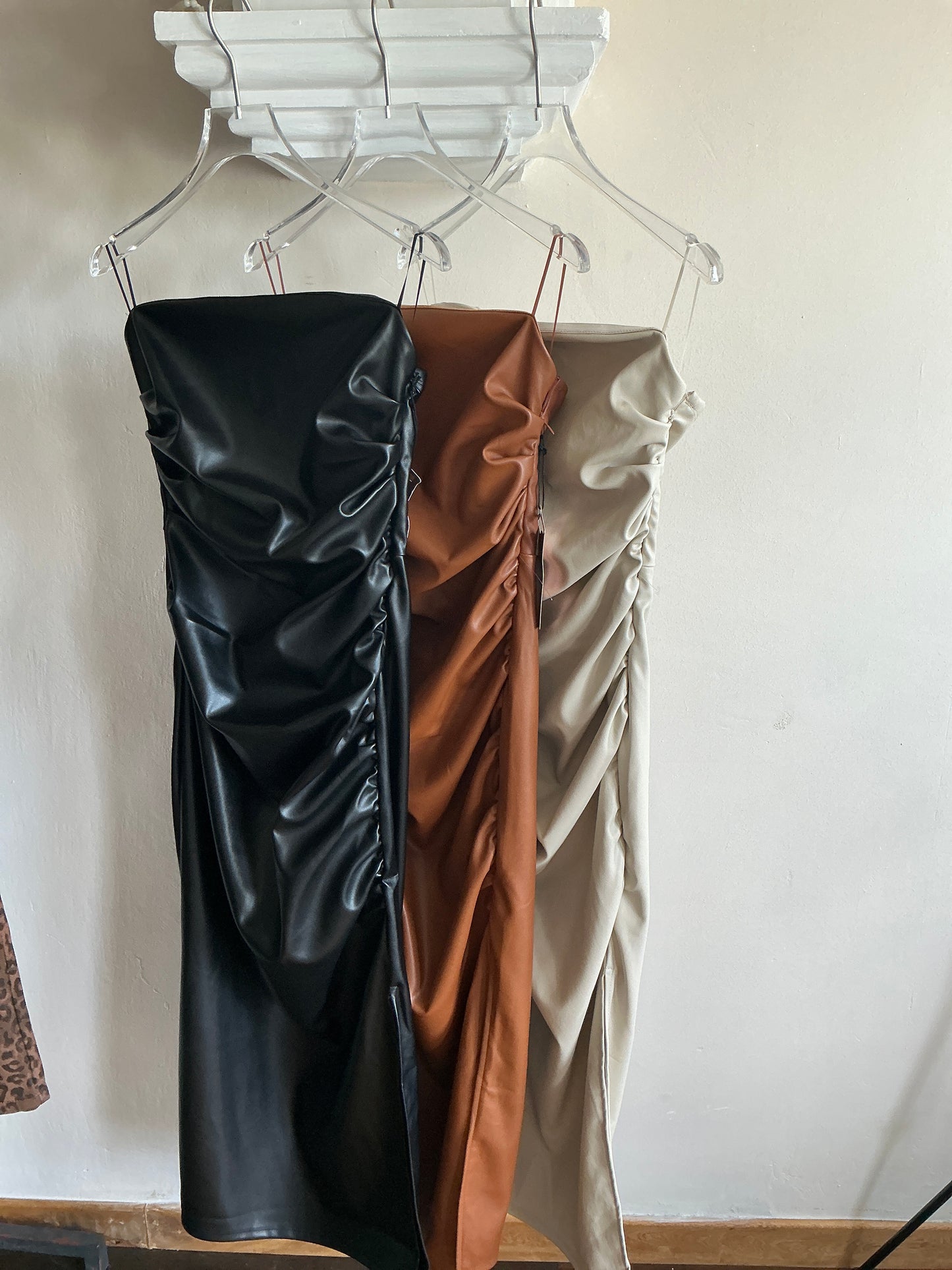 Vestido Vinipiel Strapless