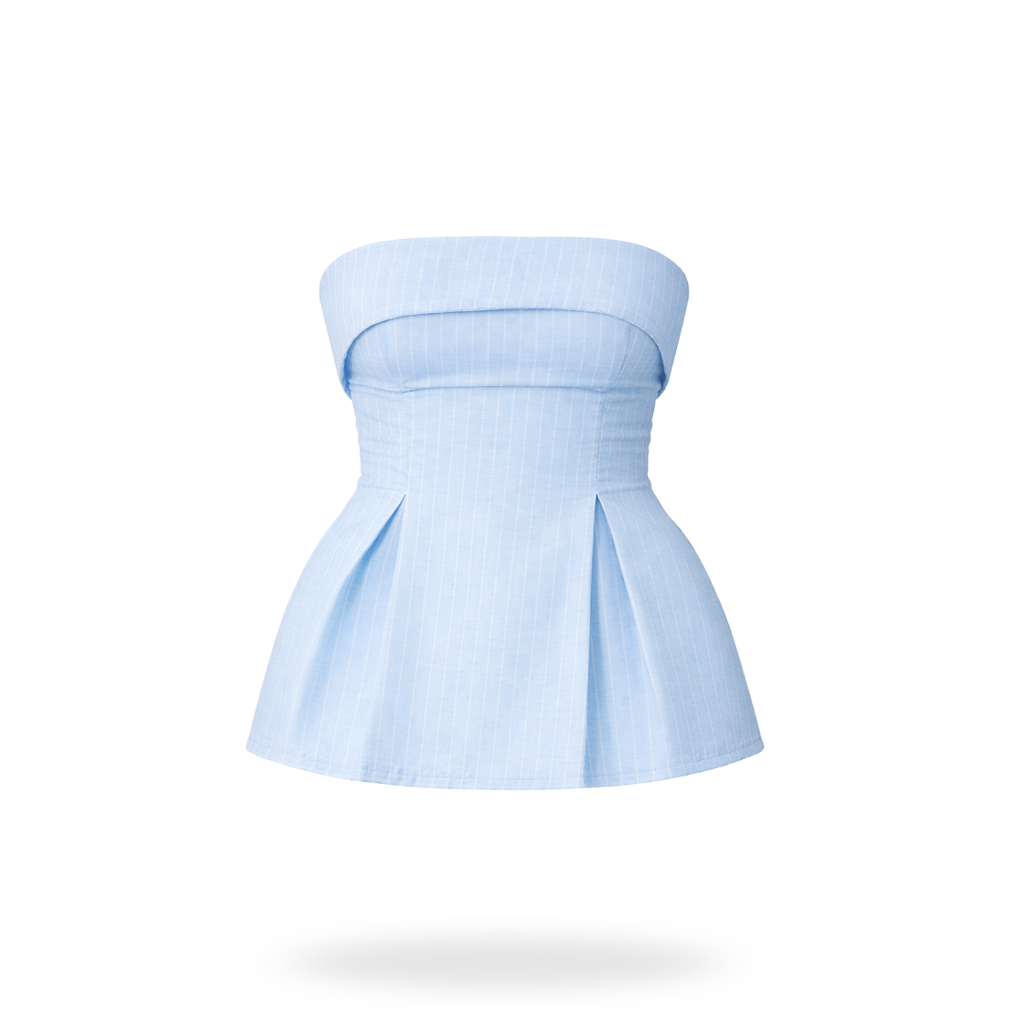 Blusa lino strapless