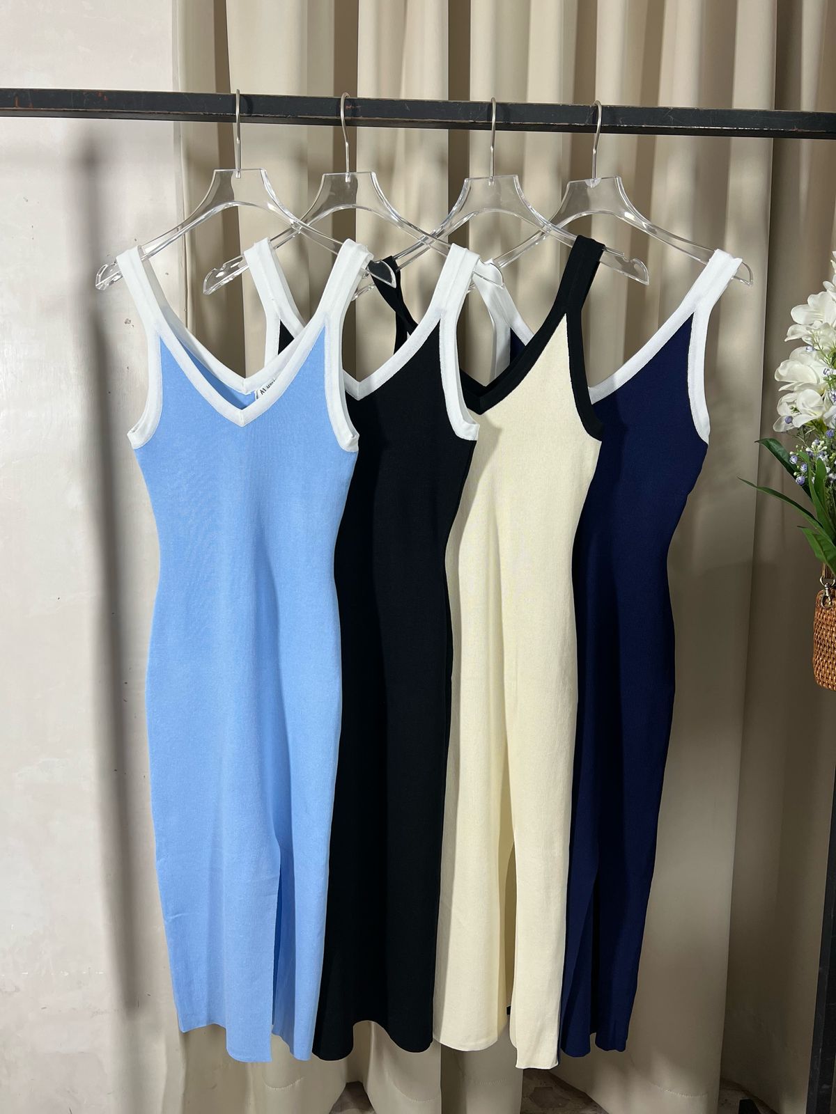 Vestido tejido Borde