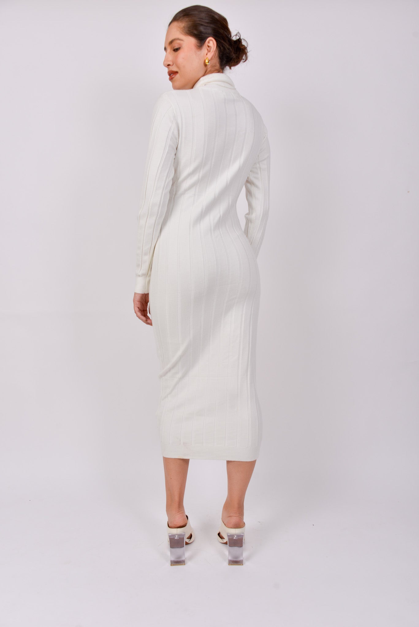 Maxi Vestido tejido cuello alto