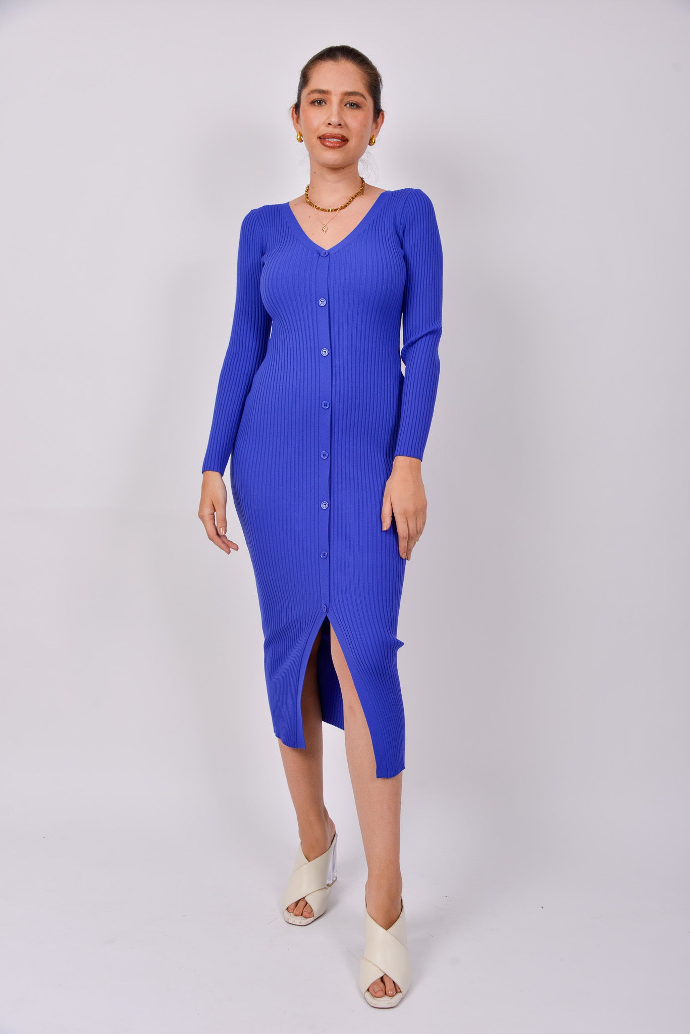 Vestido Abierto de botones