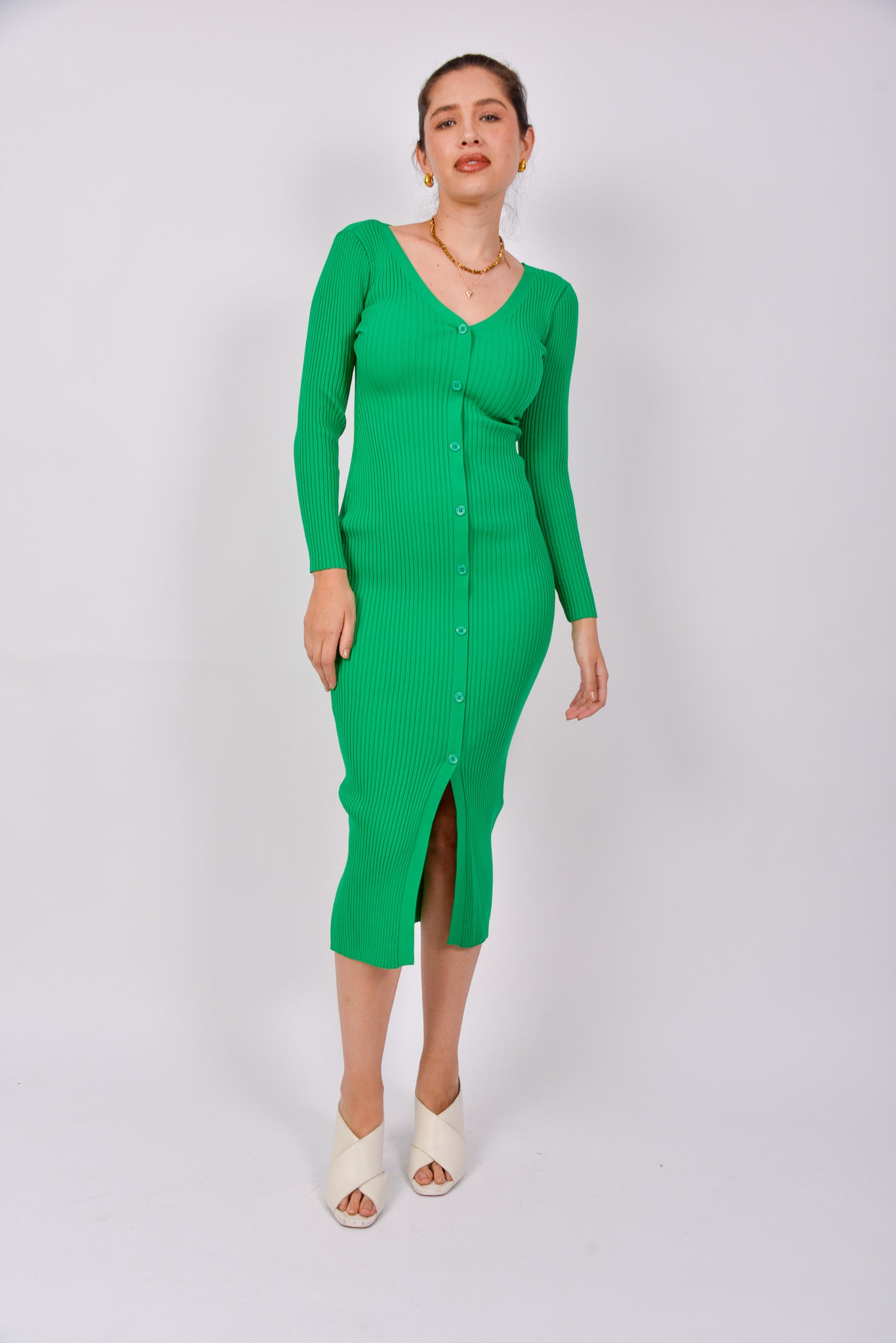 Vestido Abierto de botones