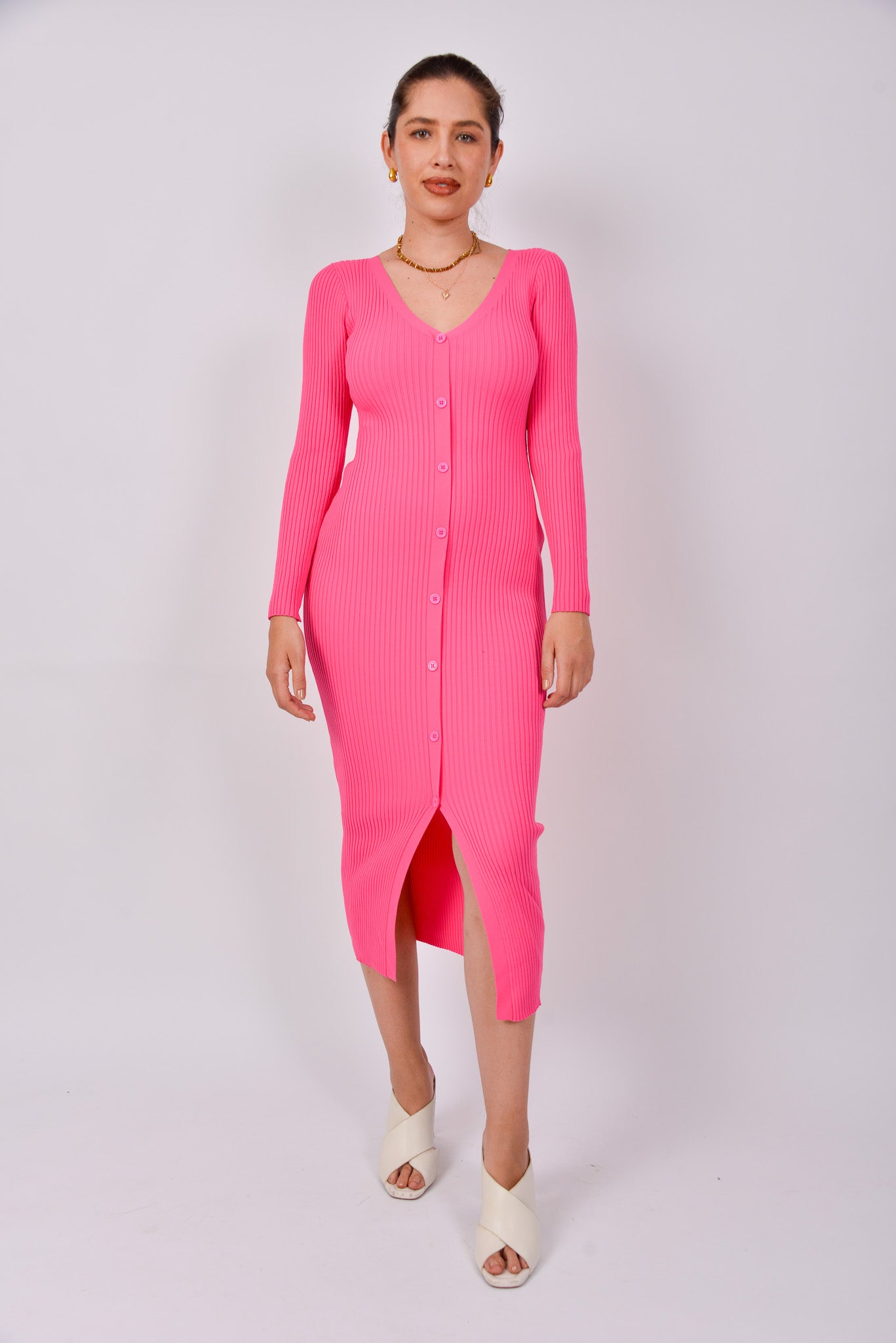 Vestido Abierto de botones