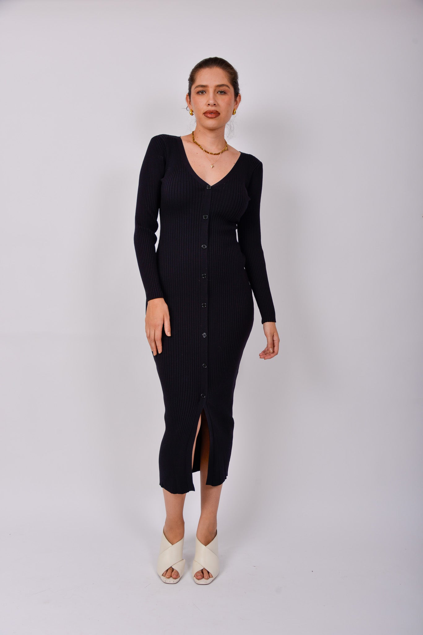 Vestido Abierto de botones