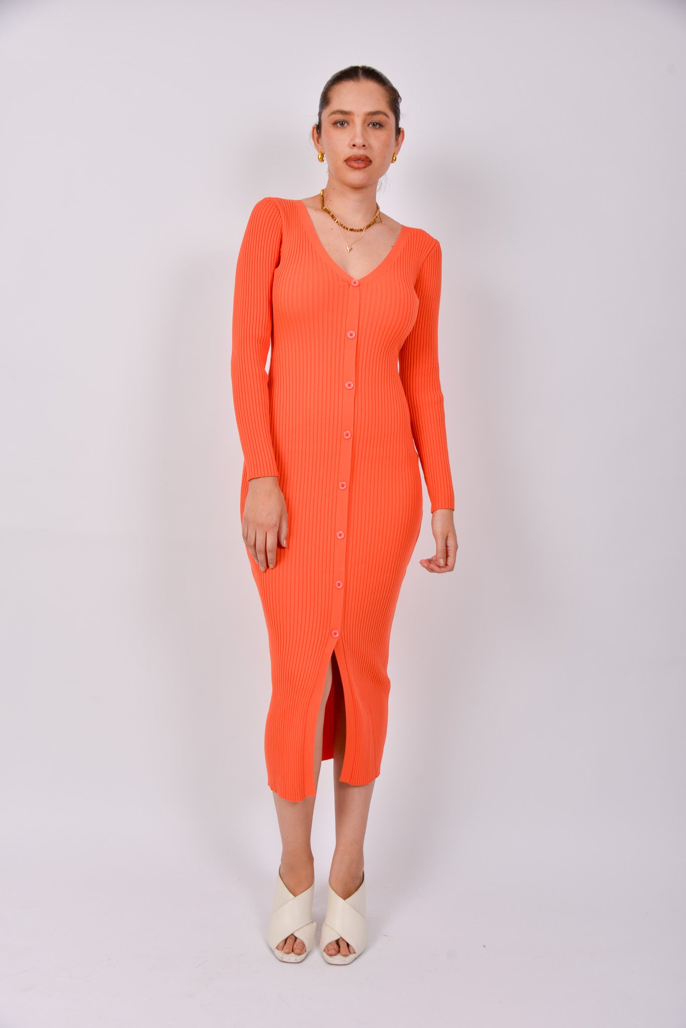 Vestido Abierto de botones