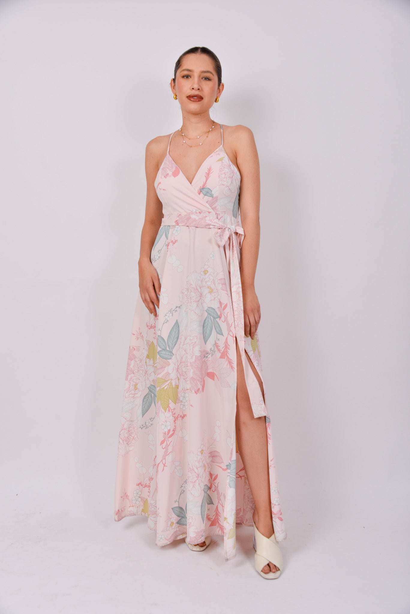 Maxi vestido de flores