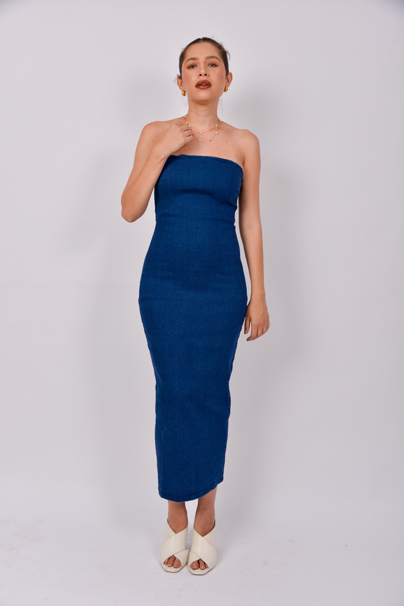 Vestido lápiz de mezclilla