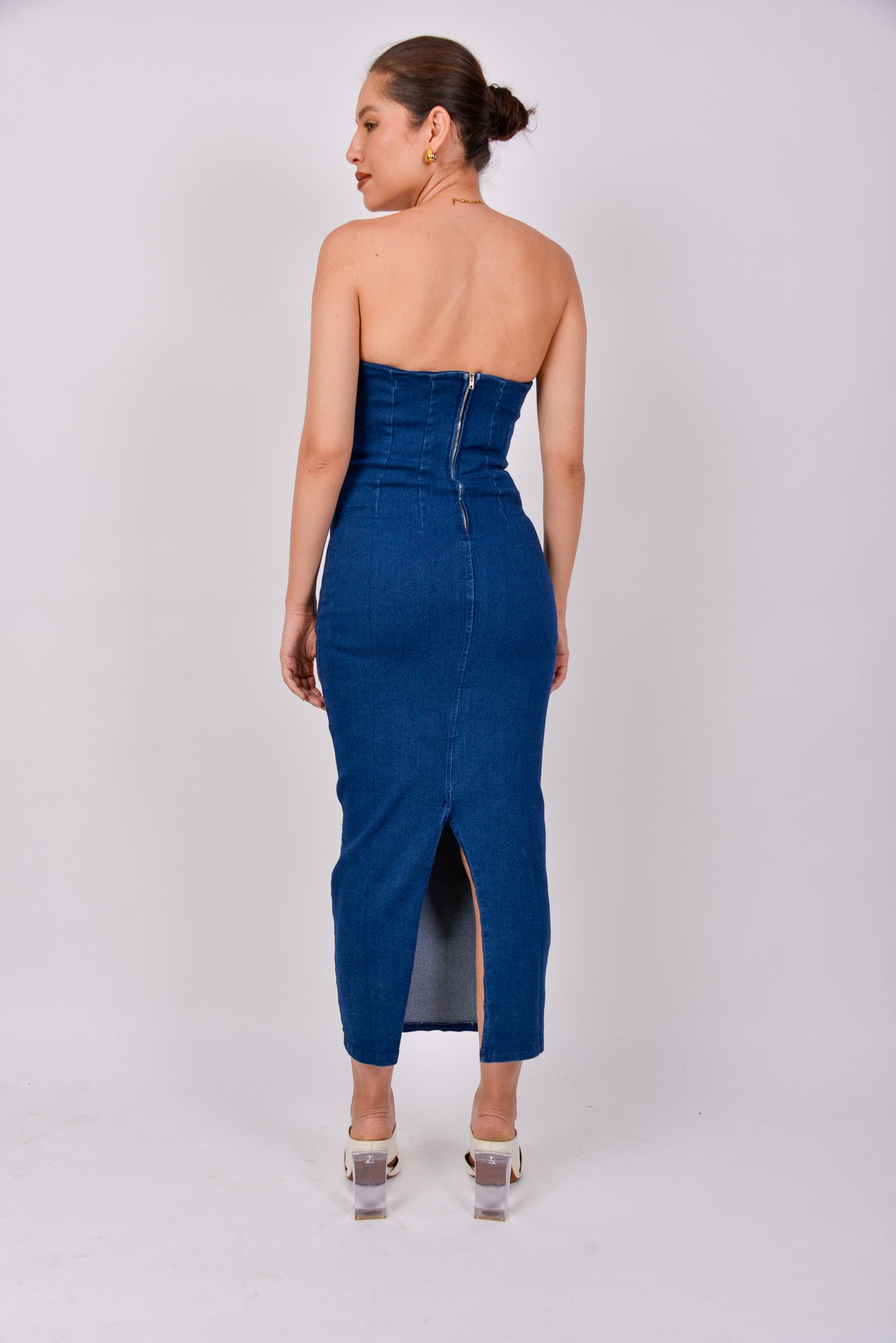 Vestido lápiz de mezclilla