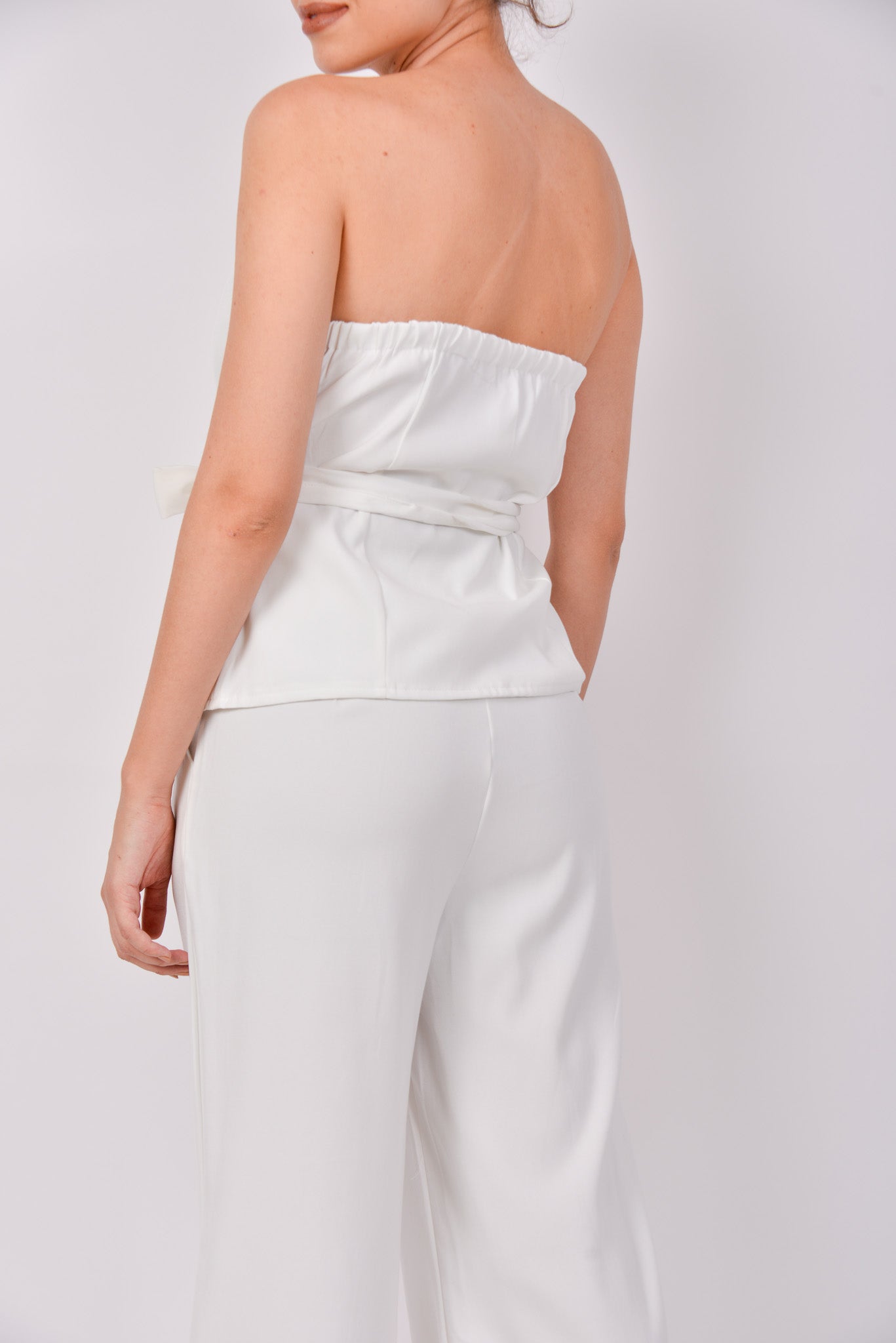 Conjunto de vestir blusa strapless