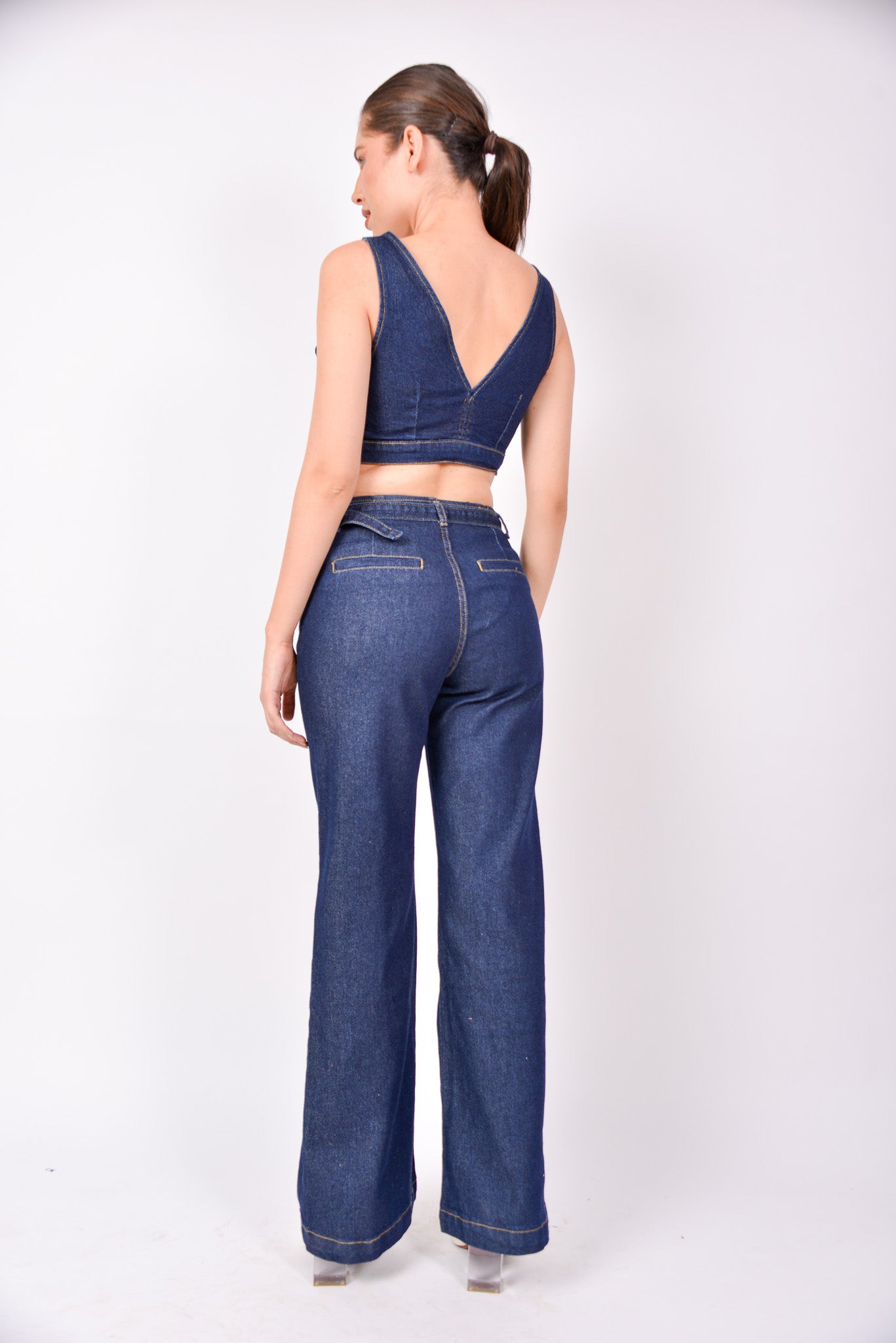 Conjunto Mezclilla con top