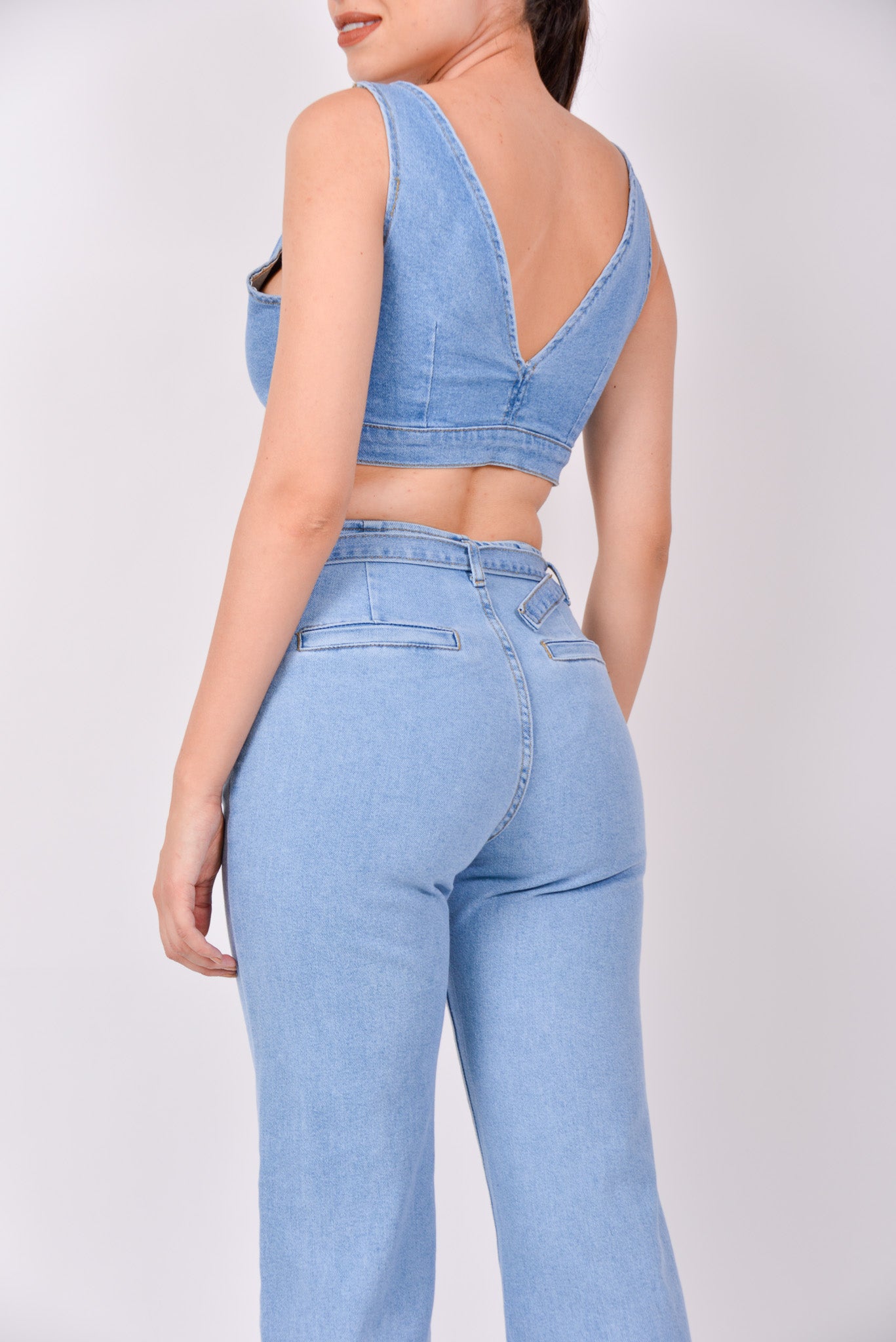 Conjunto Mezclilla con top