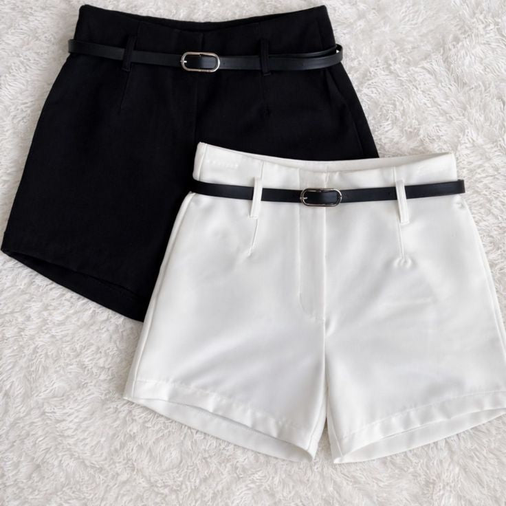 short de pinzas con cinturon