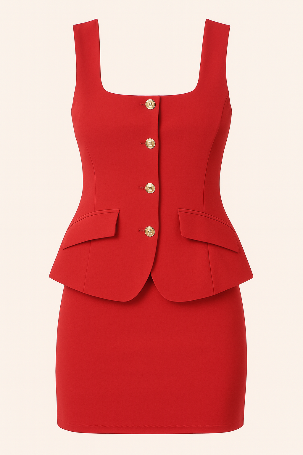 Conjunto chaleco y falda
