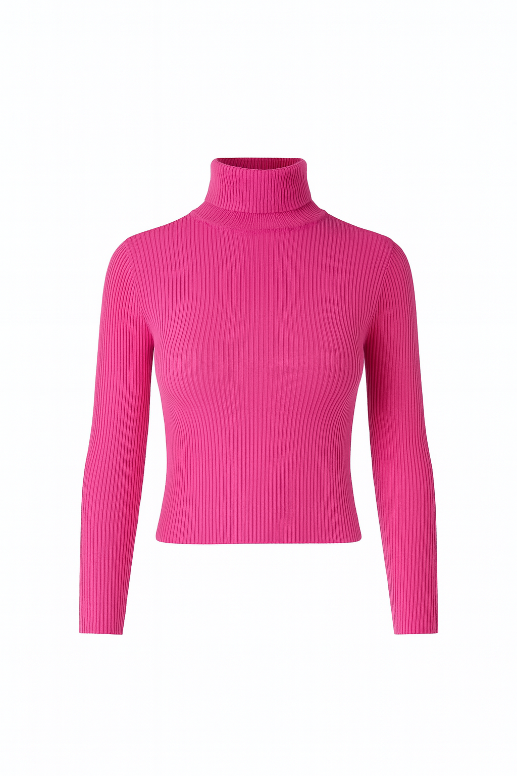 Blusa cuello alto tejida