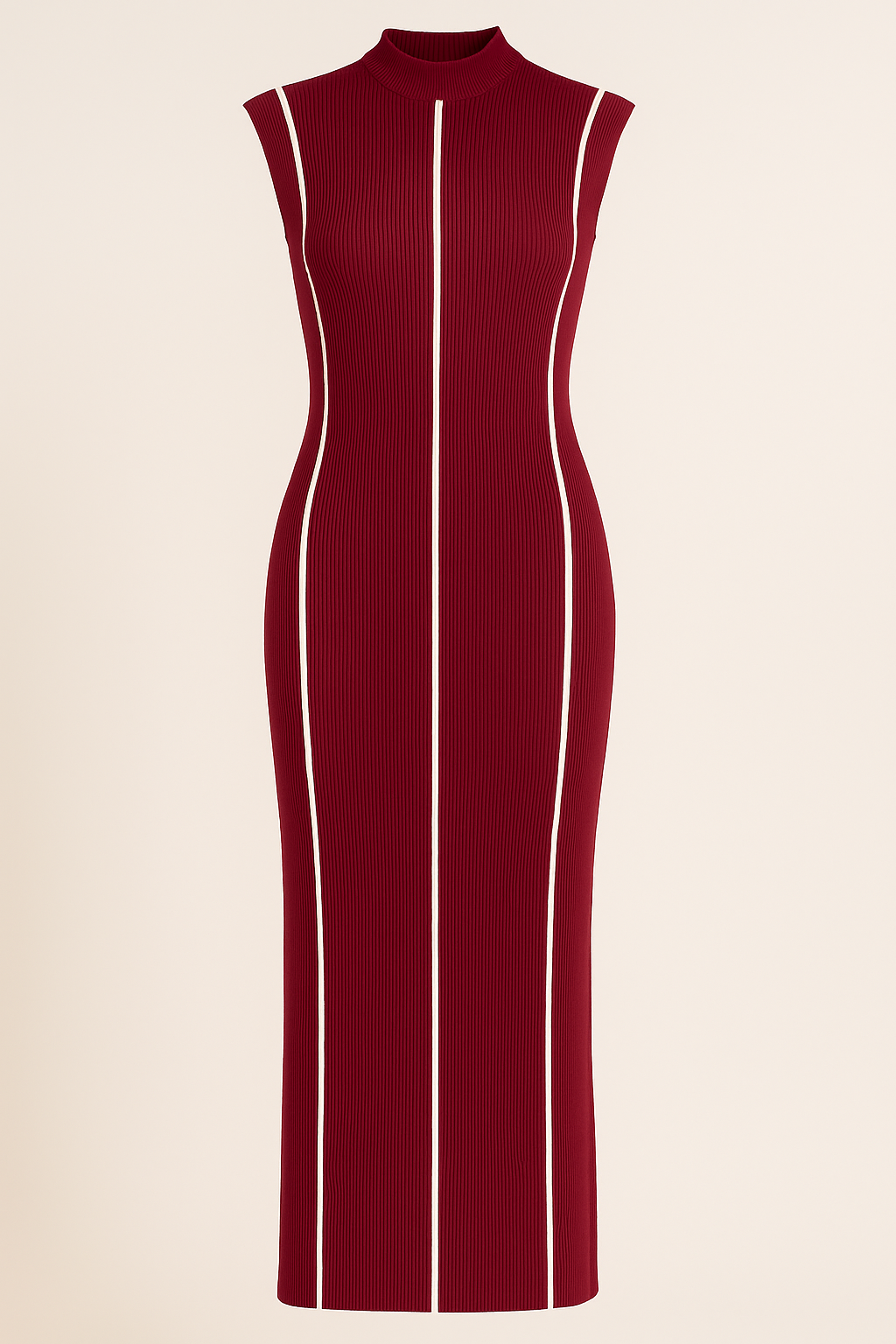 Vestido lápiz con líneas