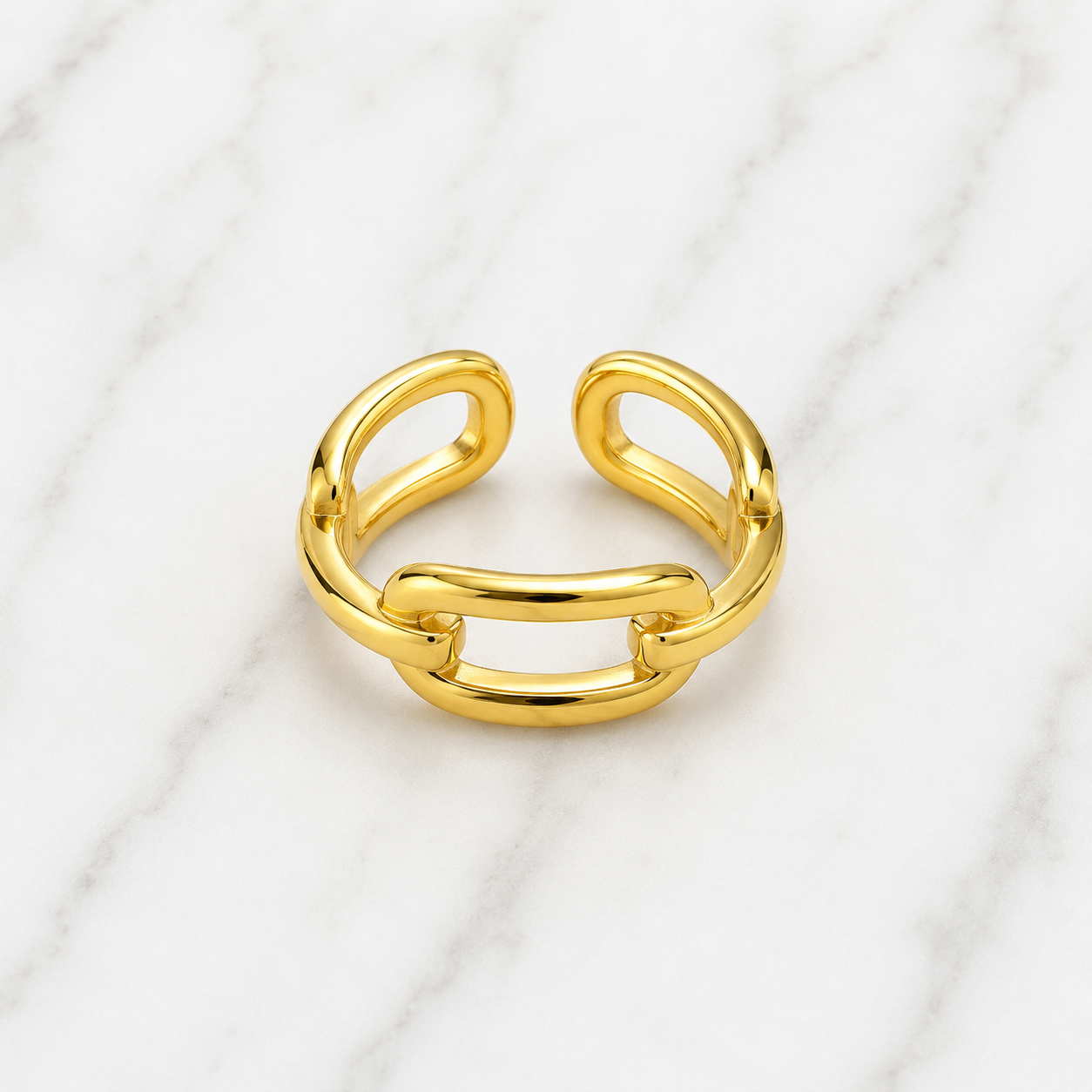 Anillo Cadena dorado
