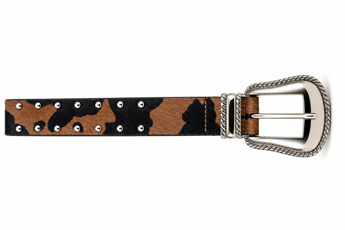 Cinturon Con tachas de leopardo