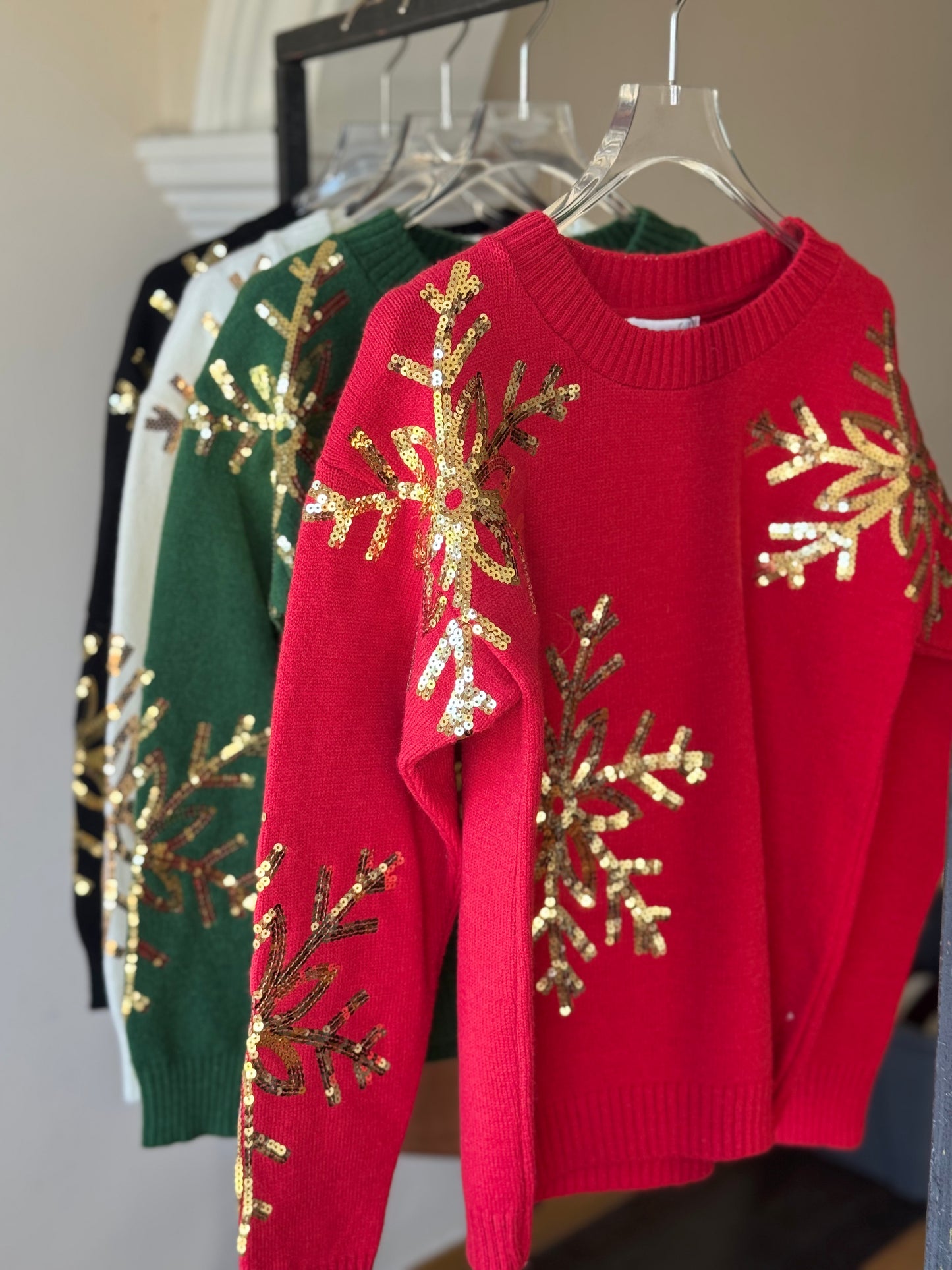 Suéter copos navideño