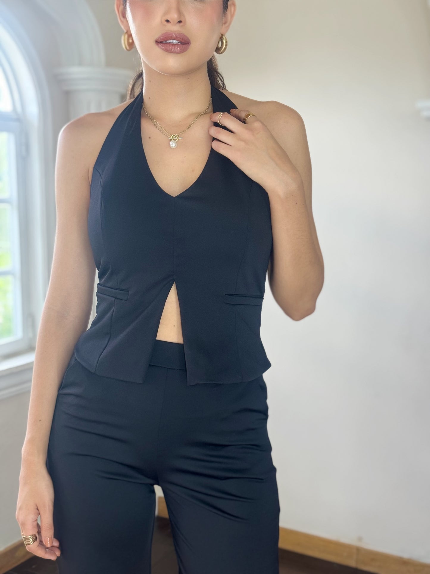 Conjunto blusa y pantalón