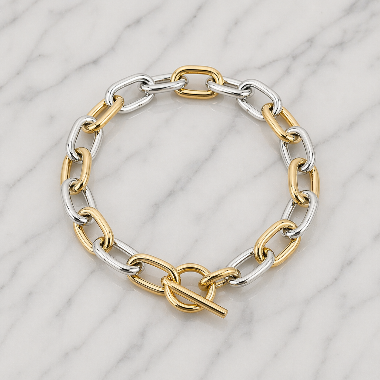 Collar Chunky cadena cuadrada
