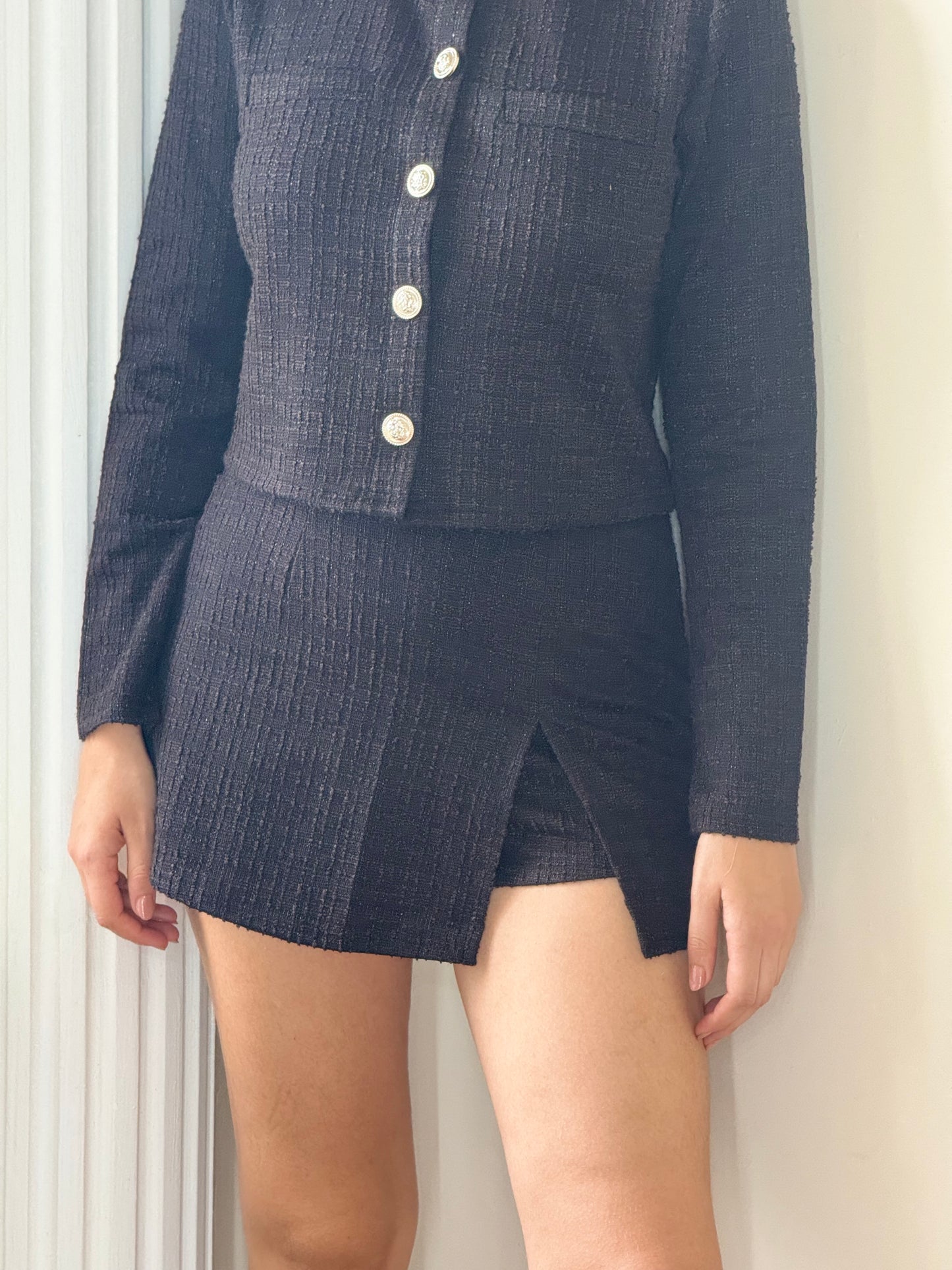Conjunto tweed con brillos